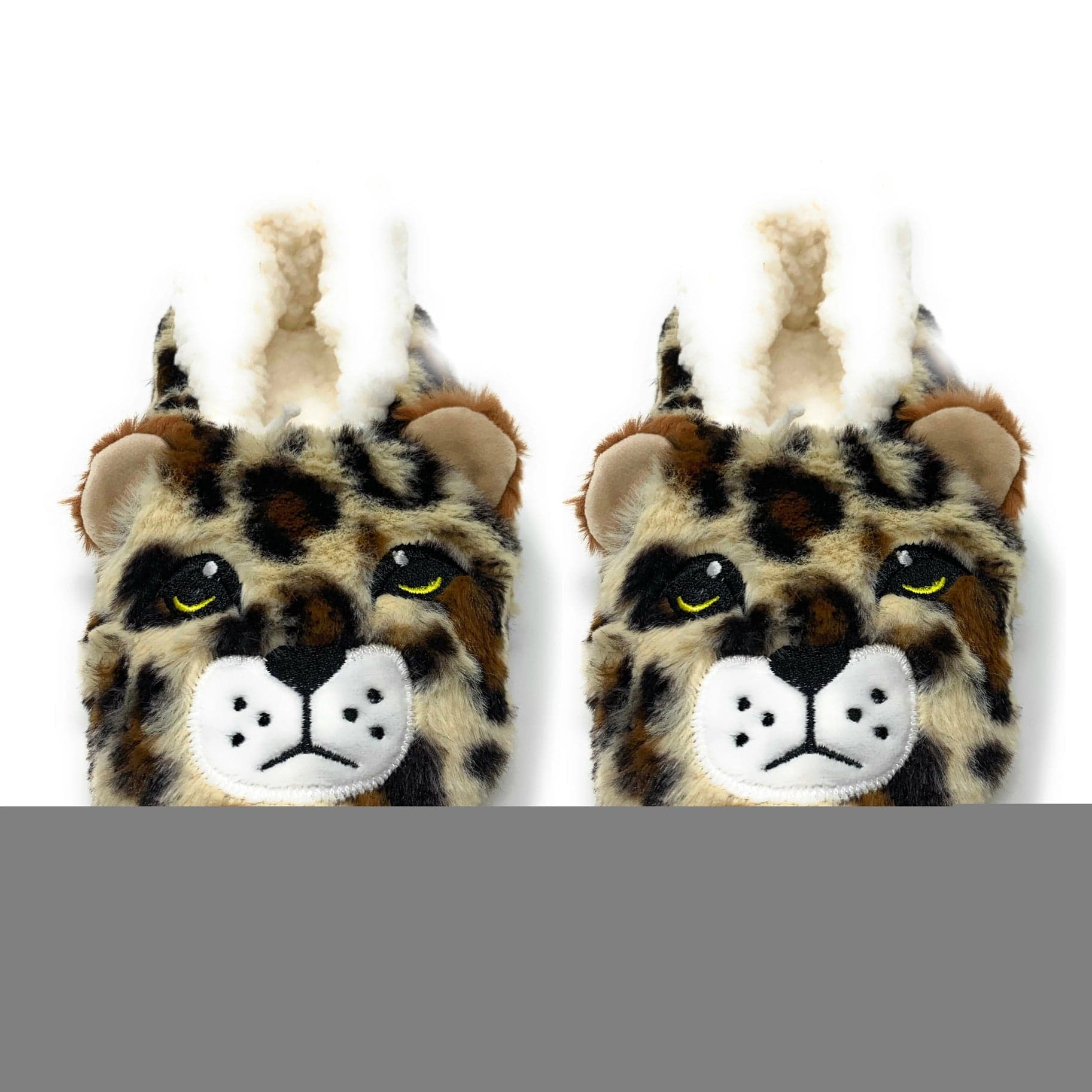 Cheetah Bang | Women's Fluffy Sherpa House Slippers、mySite、g9winljtr