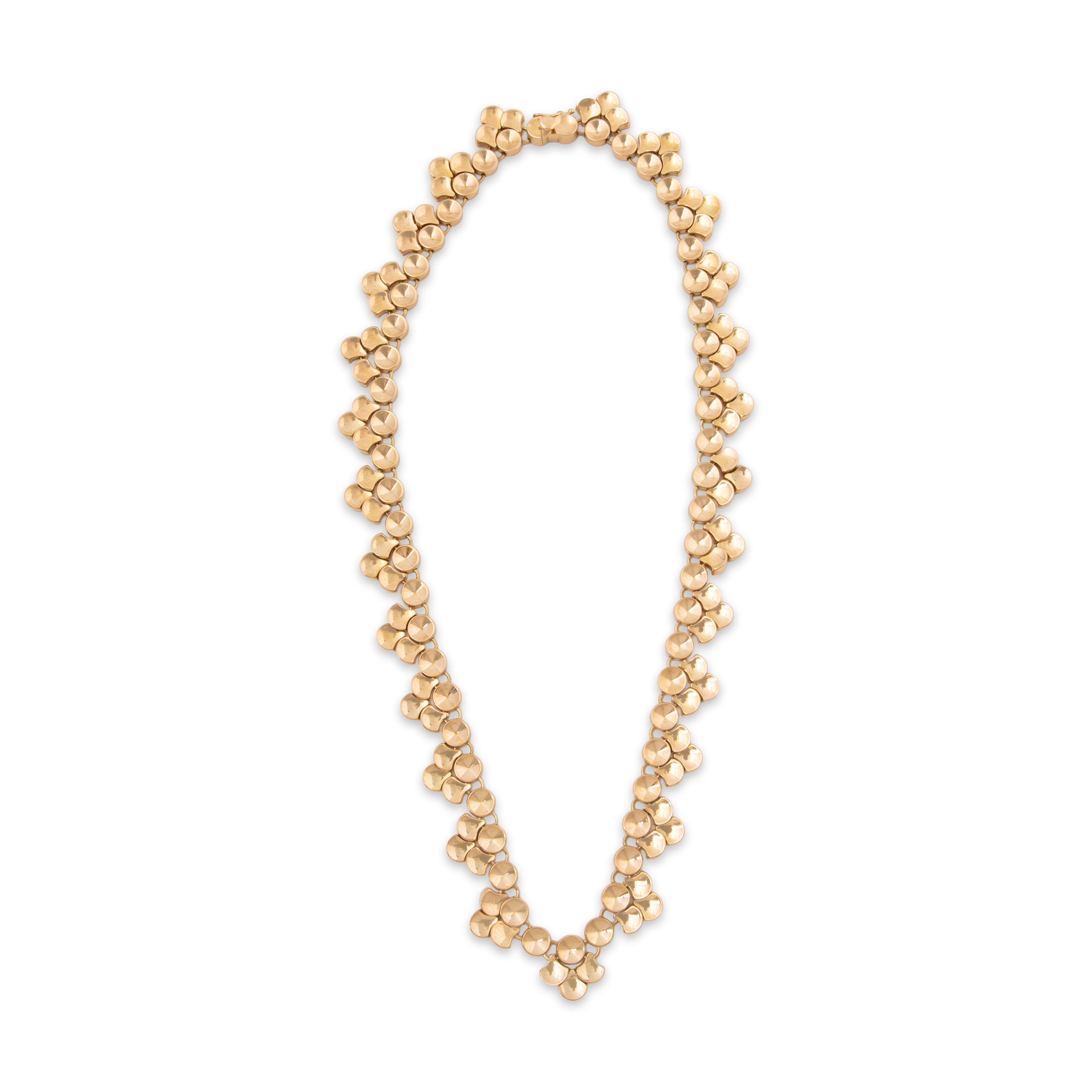 Vintage Heavy 18k Yellow Gold Superb Bubble Drop Link Necklace 16.5、mySite、hinf8tx79
