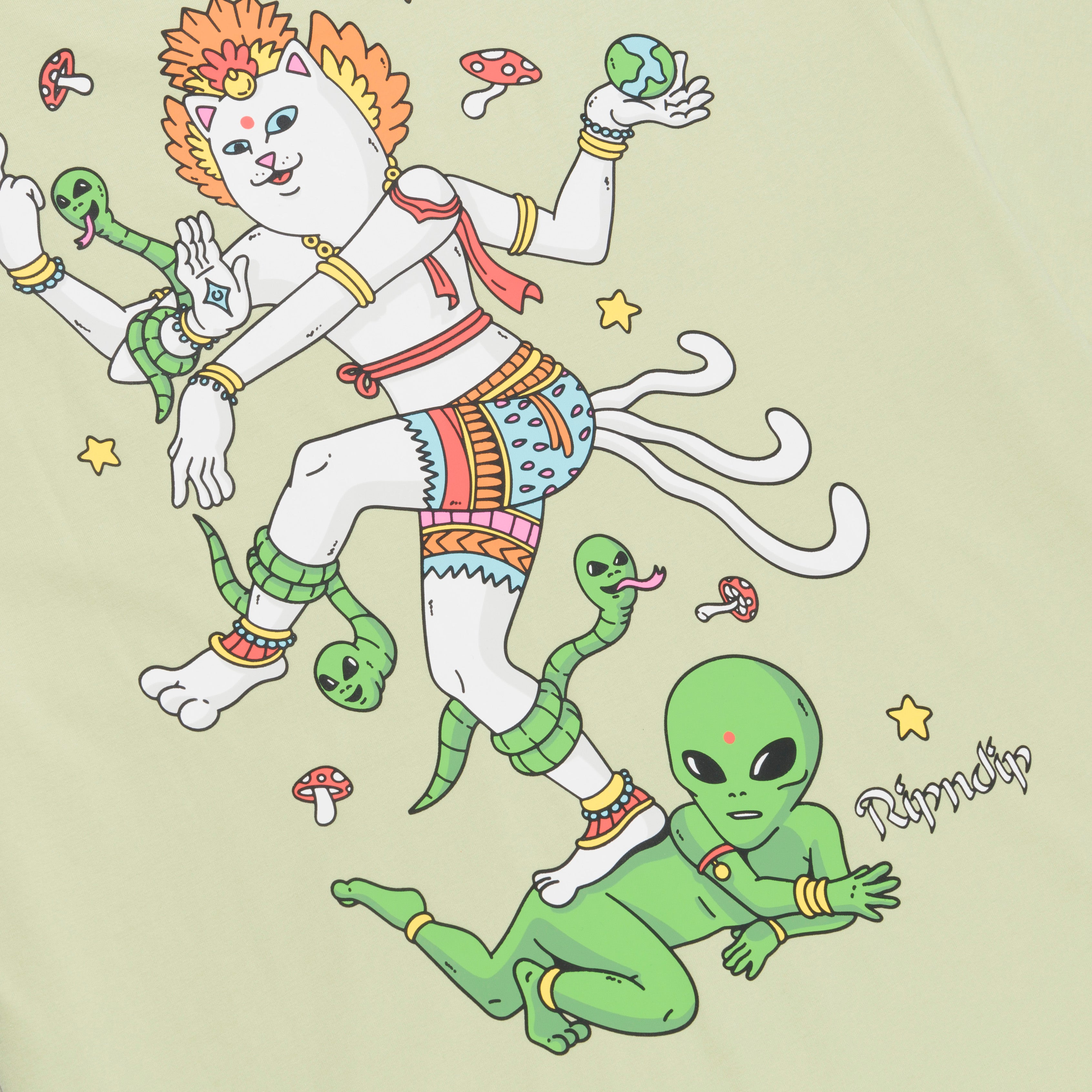  Alien Whisperer Tee (Light Moss)、mySite、merchandisen
