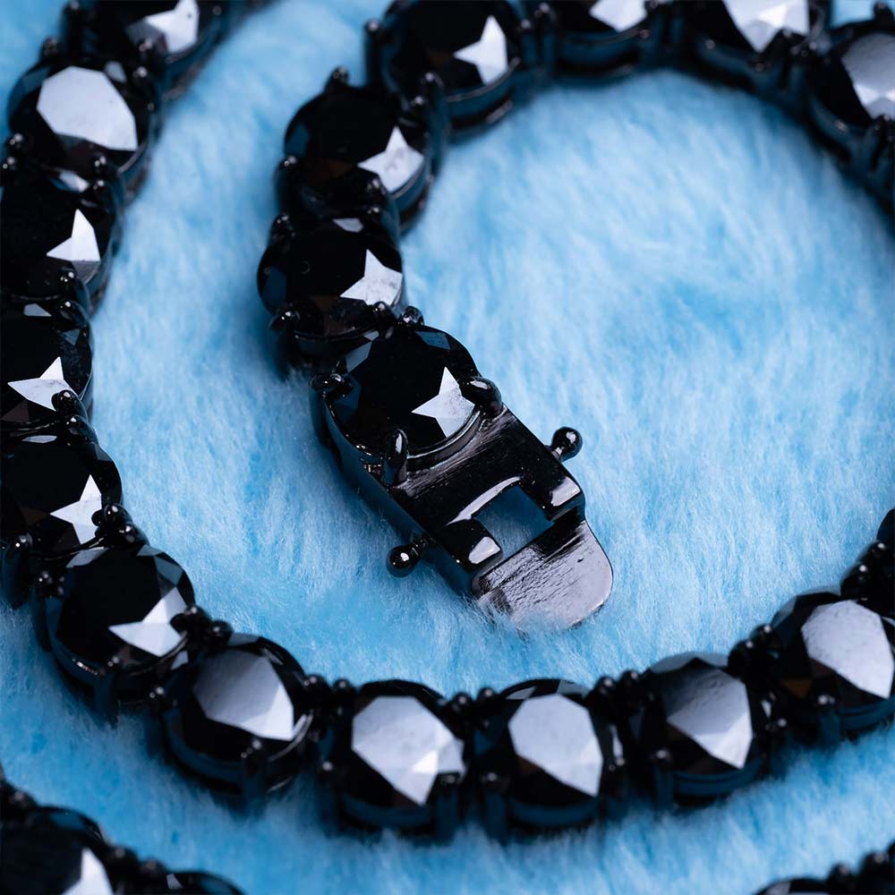 Black Moissanite Tennis Chain 14K Black Gold (ALL SIZES)、mySite、hinf8tx79