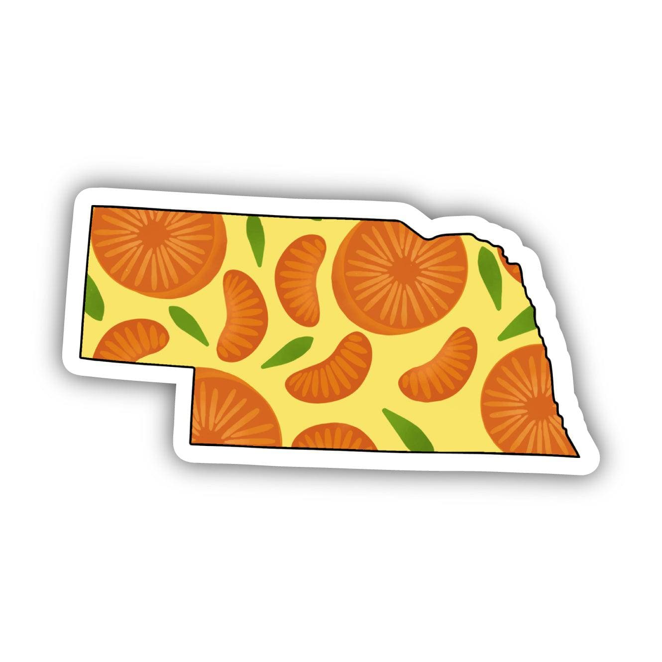  Nebraska Orange & Yellow Fruit Sticker、mySite、elrpsem3k