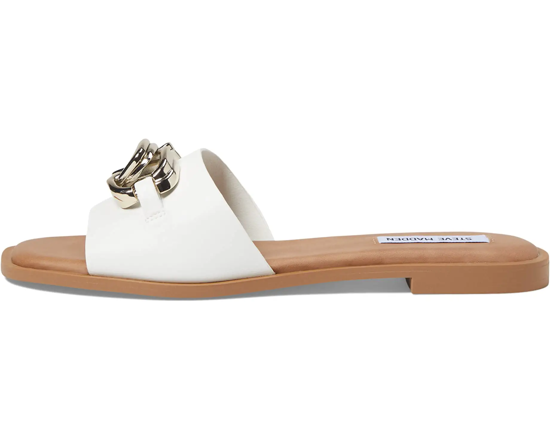 Steve Madden Gene White Sandals、mySite、garagedoors4me