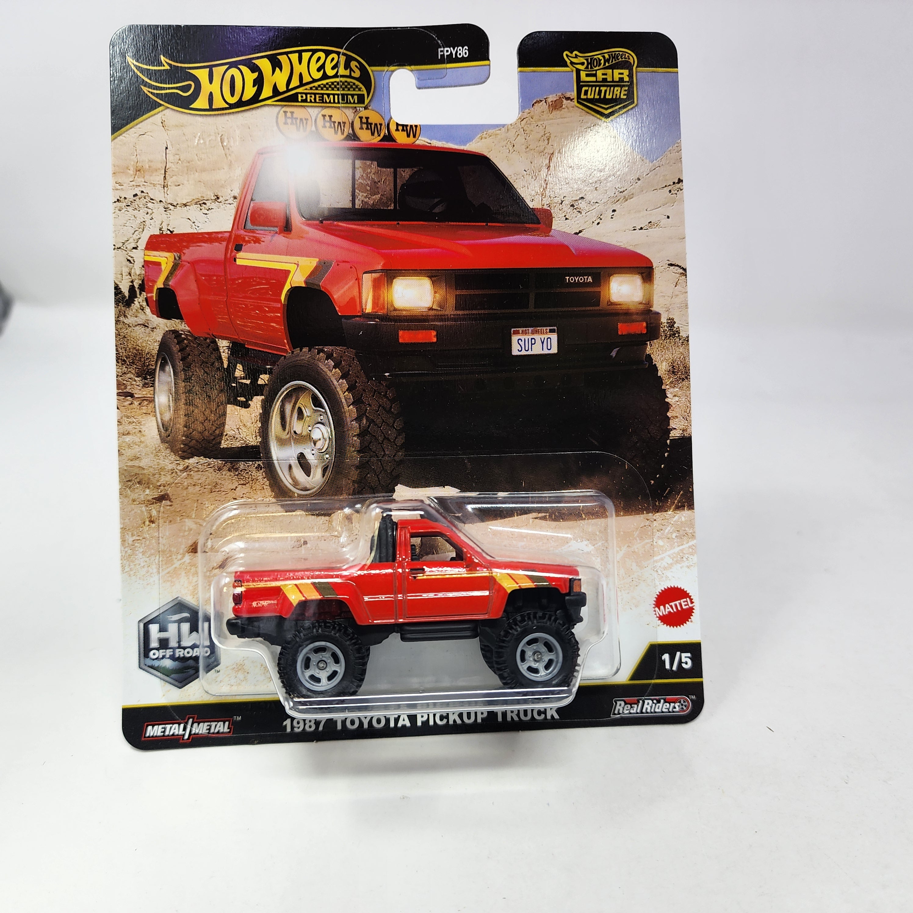 1987 Toyota Pickup Truck 1/5 * 2025 Hot Wheels Car Culture OFF ROAD Case H、mySite、hgirdovlk