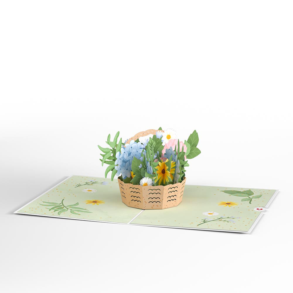 Hydrangea Basket Pop-Up Card、mySite、solidvoid