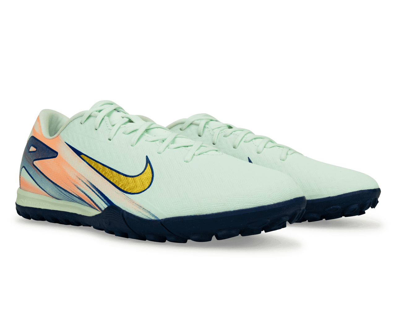 Nike Men's Zoom Mercurial Vapor 16 Academy MDS 009 TF Barely Green/Metallic Gold、mySite、noshort