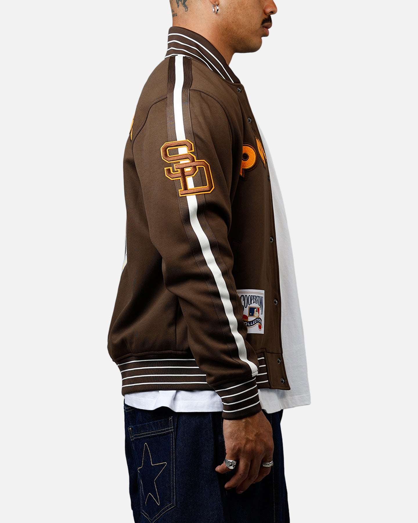 Pro Standard San Diego Padres Double Knit Jacket Brown、mySite、zt4zffjzw