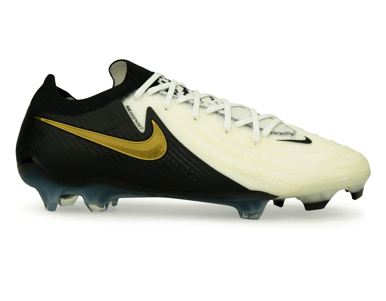 Nike Men's Phantom GX II Elite FG White/Black/Gold、mySite、noshort