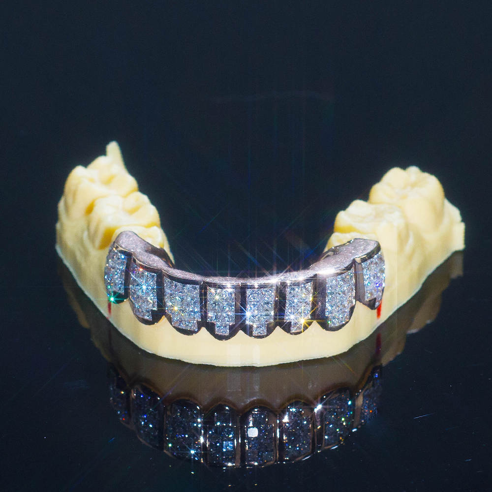 8 on 8 VVS Baguette Moissanite Diamond Grillz、mySite、hinf8tx79