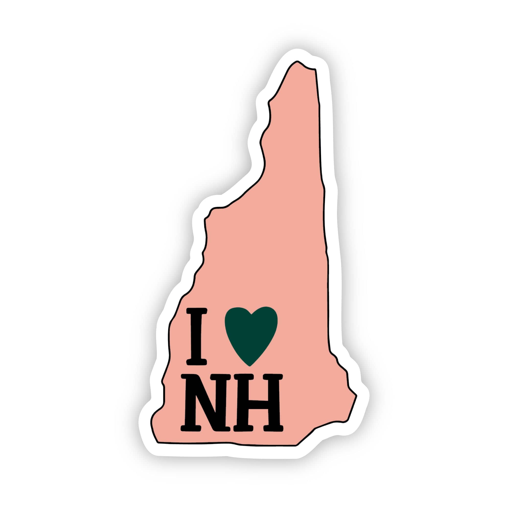  I Love New Hampshire Sticker、mySite、ghnorth