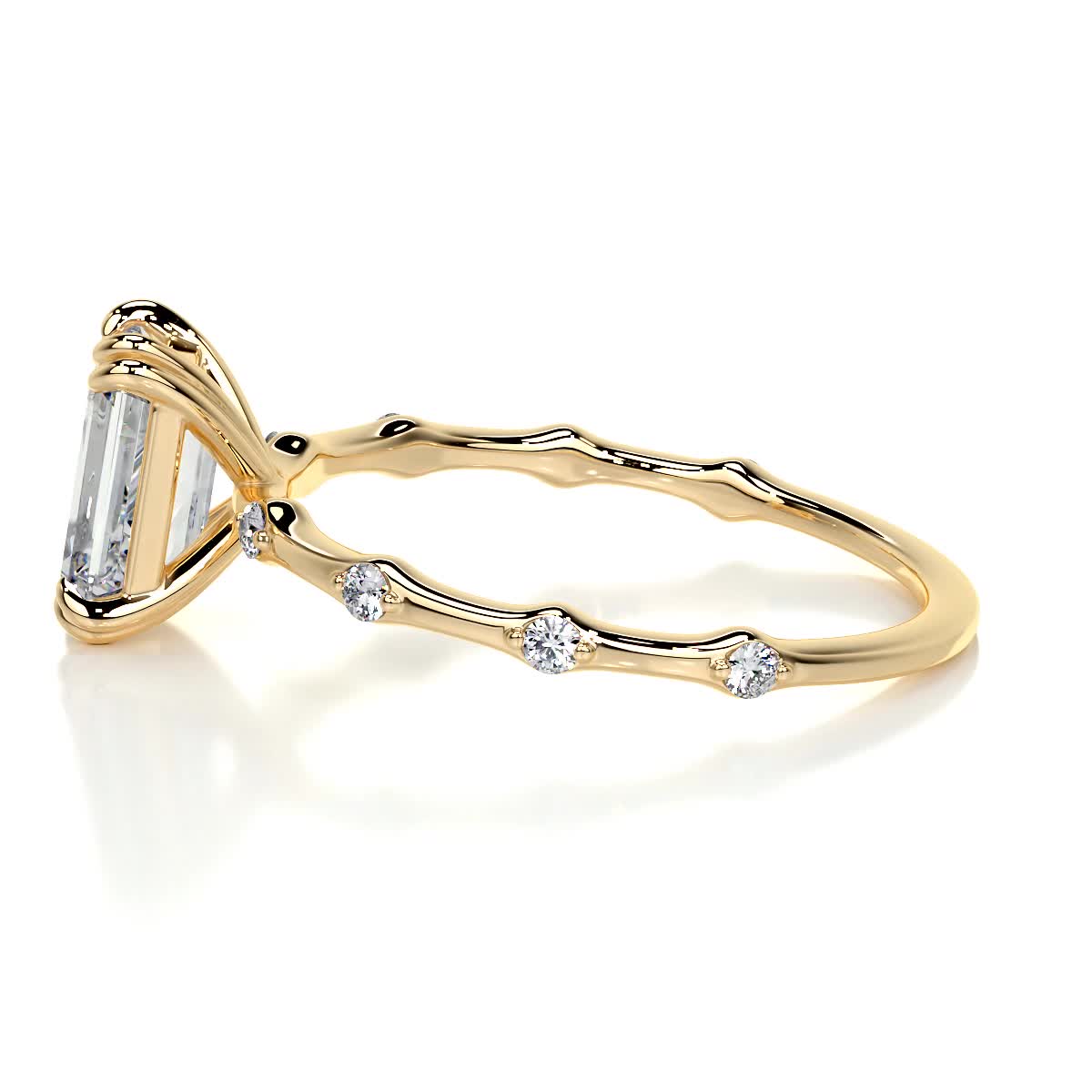 Wilma Lab Grown Diamond Ring -18K Yellow Gold、mySite、hinf8tx79