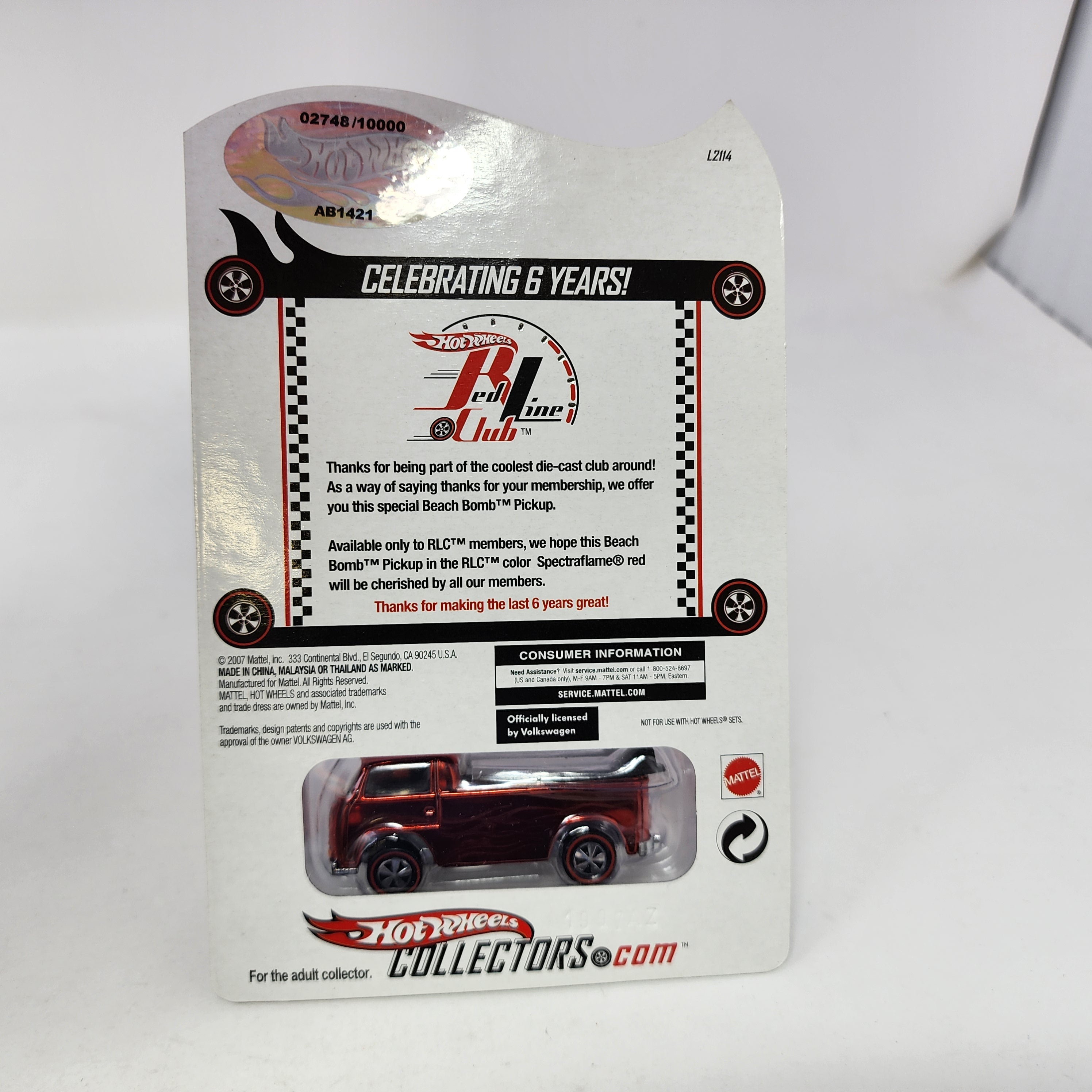 Beach Bomb Pickup * Hot Wheels Red Line Club RLC Exclusive、mySite、hgirdovlk