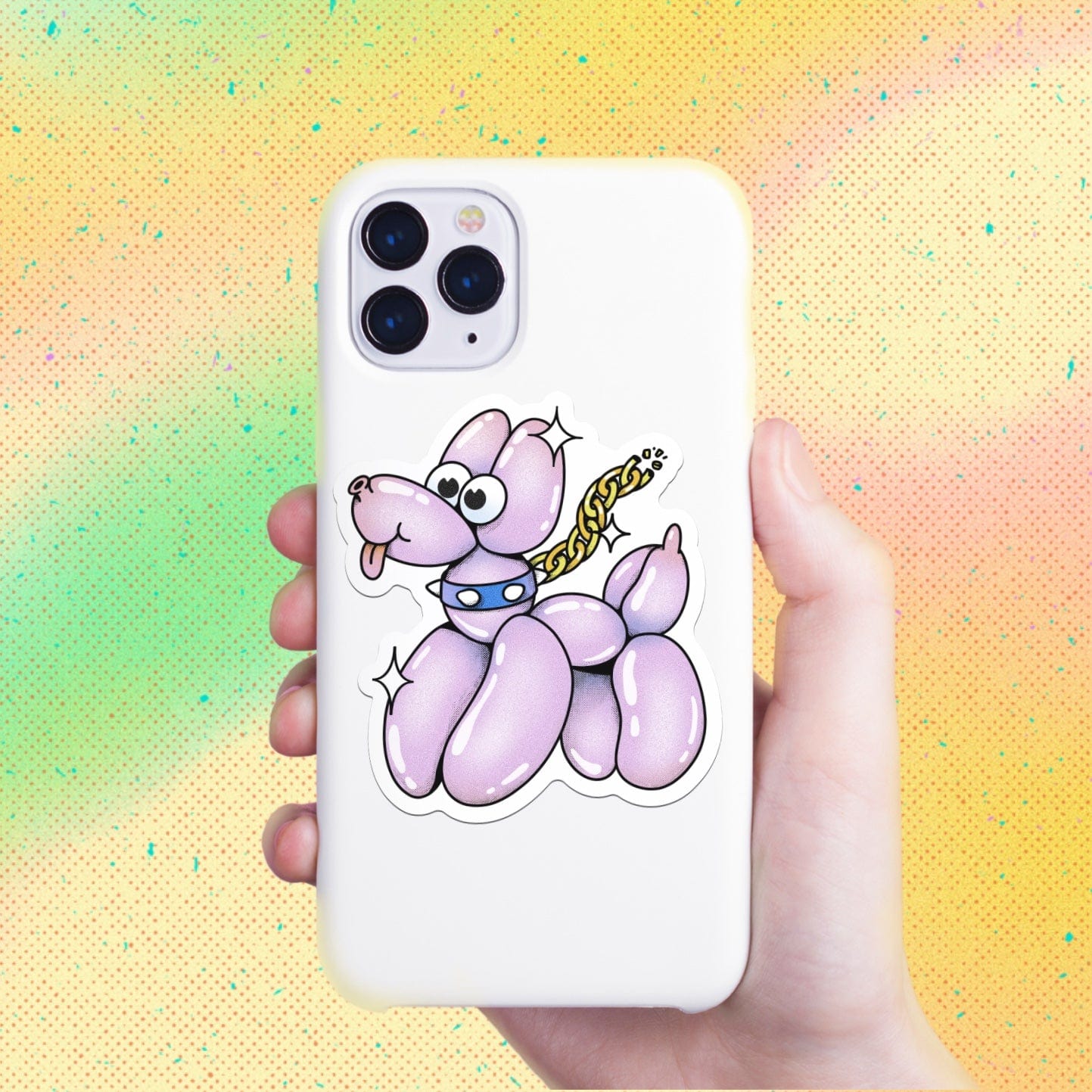  Blinged Out Hound Dog Balloon Sticker、mySite、elrpsem3k