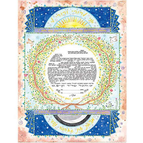  Mystic Pomegranates Ketubah by Mickie Caspi、mySite、elrpsem3k