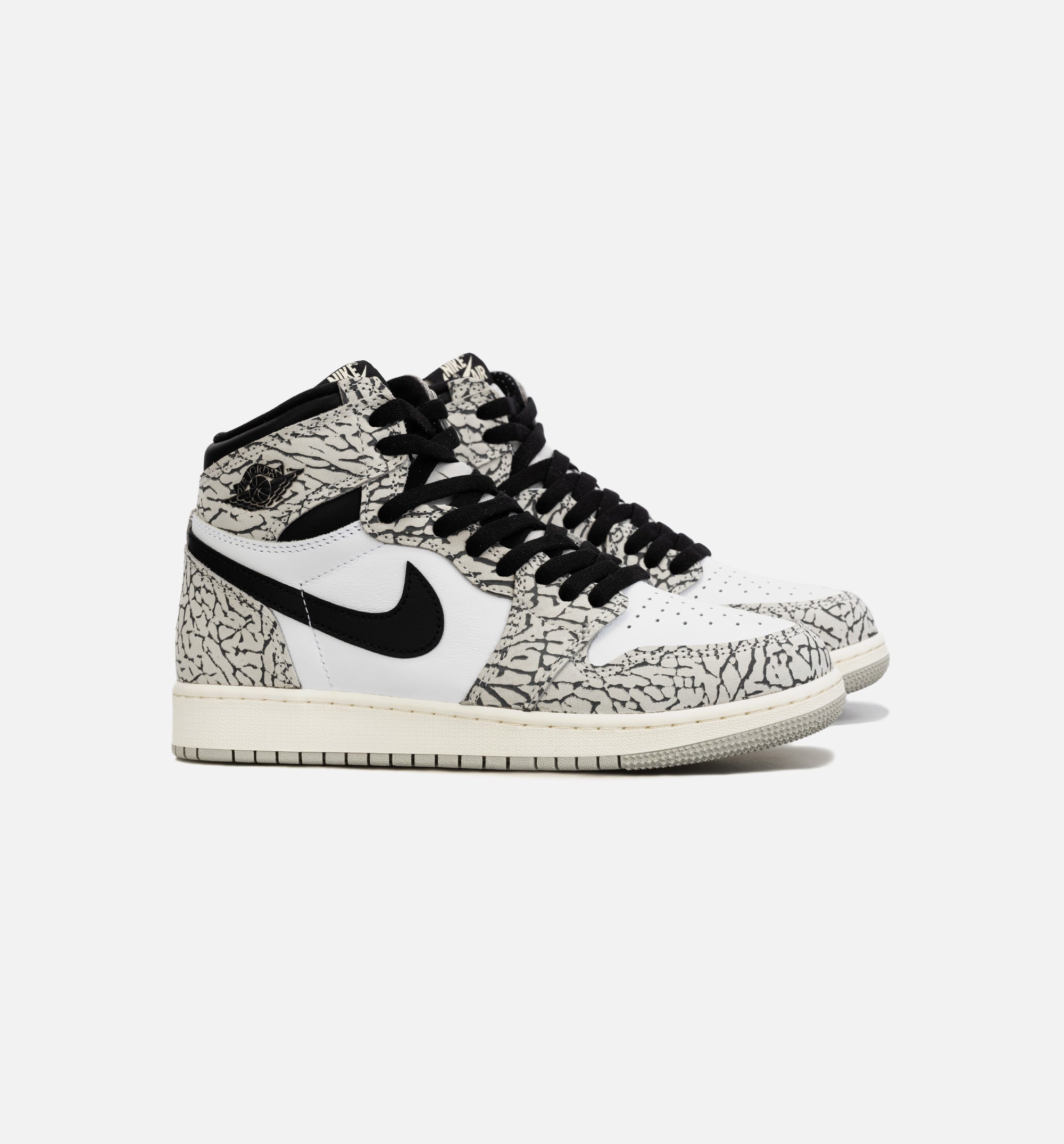 Air Jordan 1 Retro White Cement Grade School Lifestyle Shoe - White/Grey、mySite、dreamappss