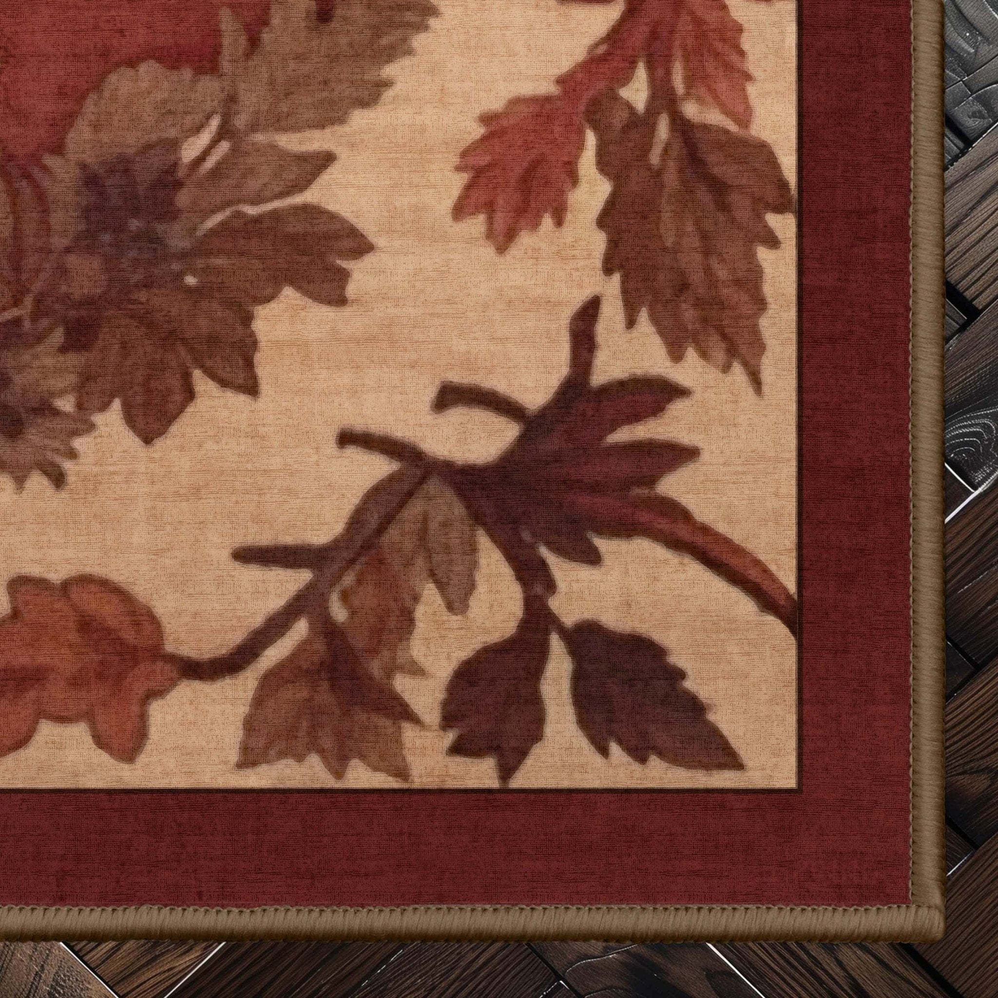 Apollo Trophy Buck Rug - Red Beige Rustic Design、mySite、gigharbornorthrealestate