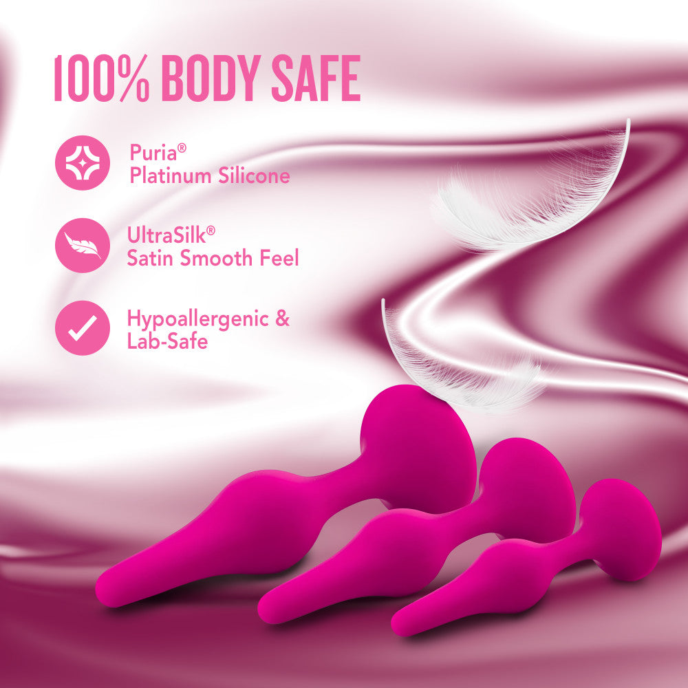 Luxe By Blush® | Beginner Kit Pink Anal Plug With Suction Cup Base、mySite、bottomscart