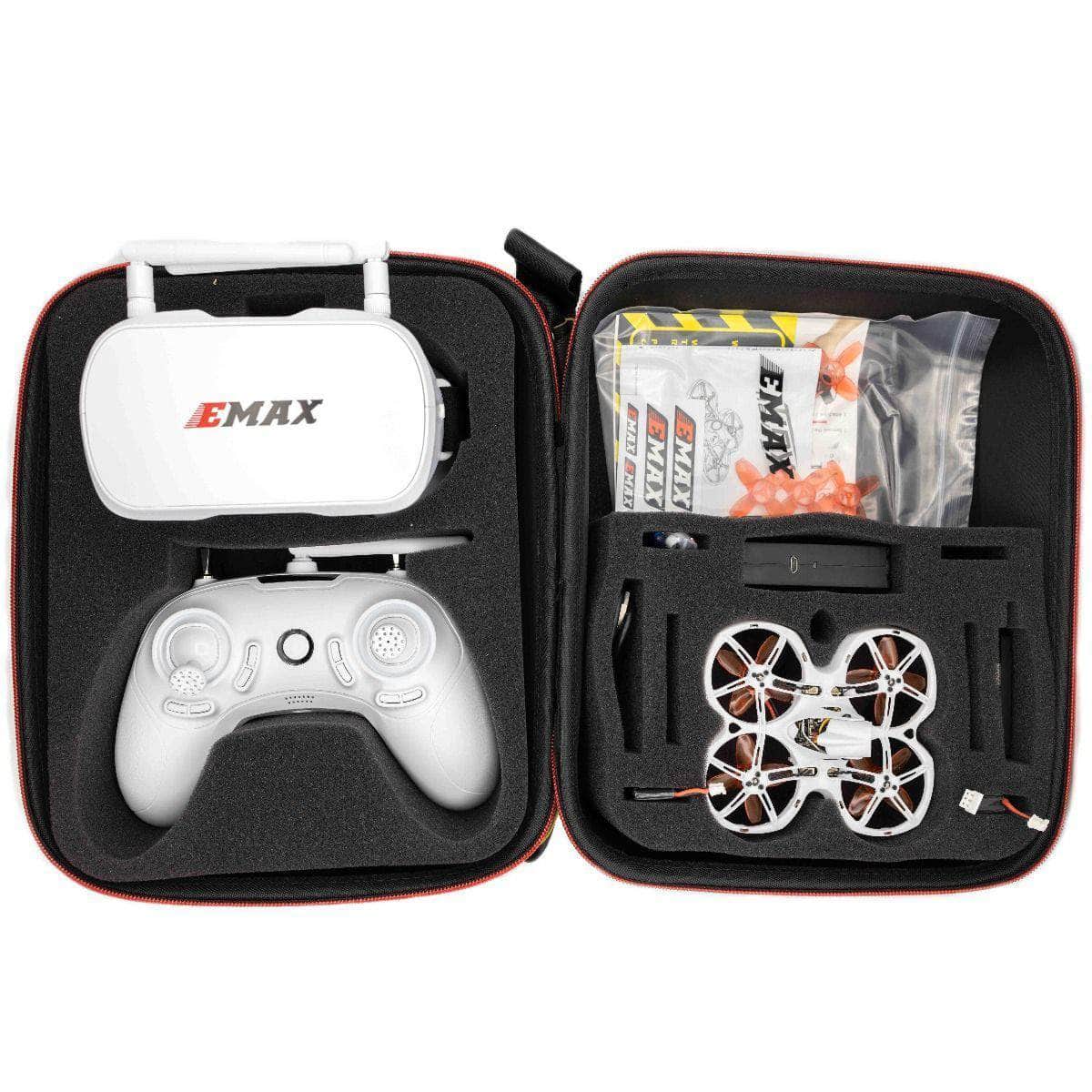  EMAX RTF Tinyhawk II Ready to Fly Analog Kit w/ Goggles, Radio Transmitter, Case and 75mm Indoor Racing Whoop Drone、mySite、merchandisen