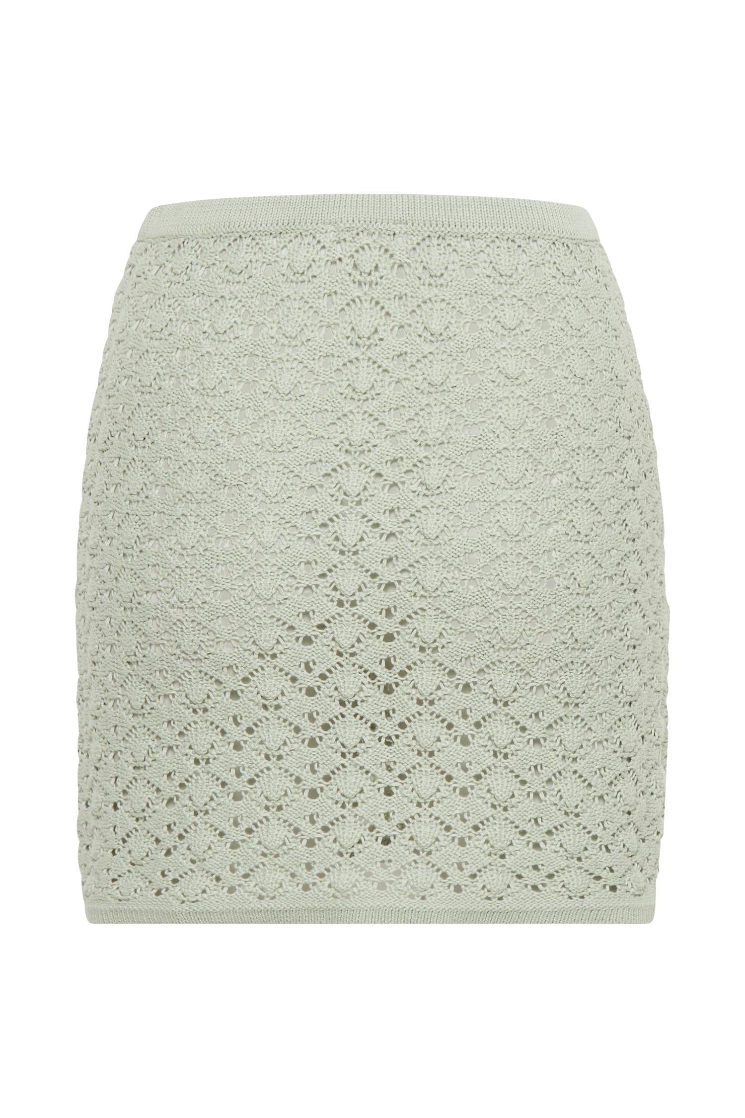 Murphy A-Line Knit Mini Skirt - Pastel Green、mySite、solidvoid