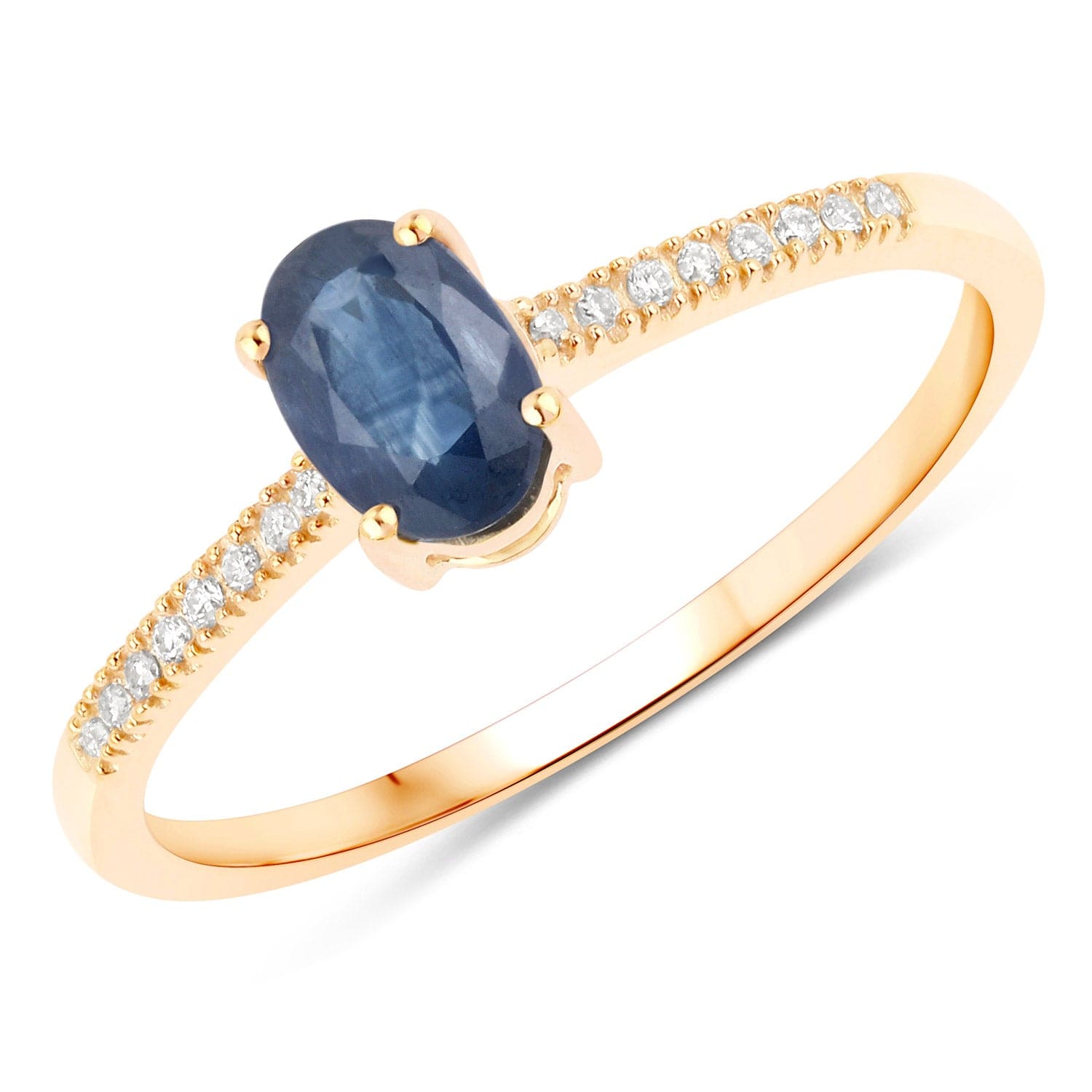 Sapphire and Diamond Ring in 14K White Gold-Elegant & Minimalist、mySite、g9winljtr
