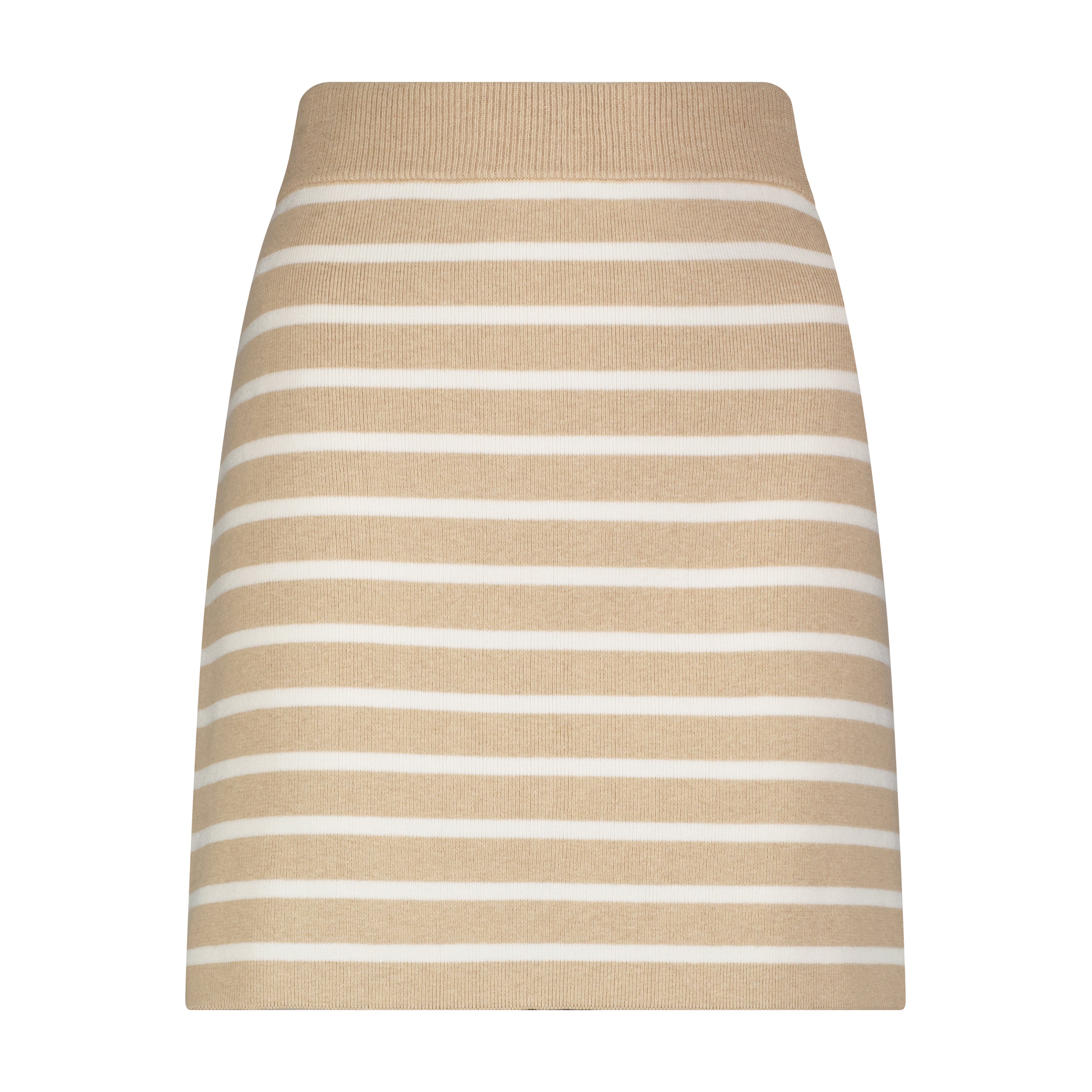 Minnie Rose Cotton Cashmere Striped Mini Skirt - Final Sale、mySite、noshort