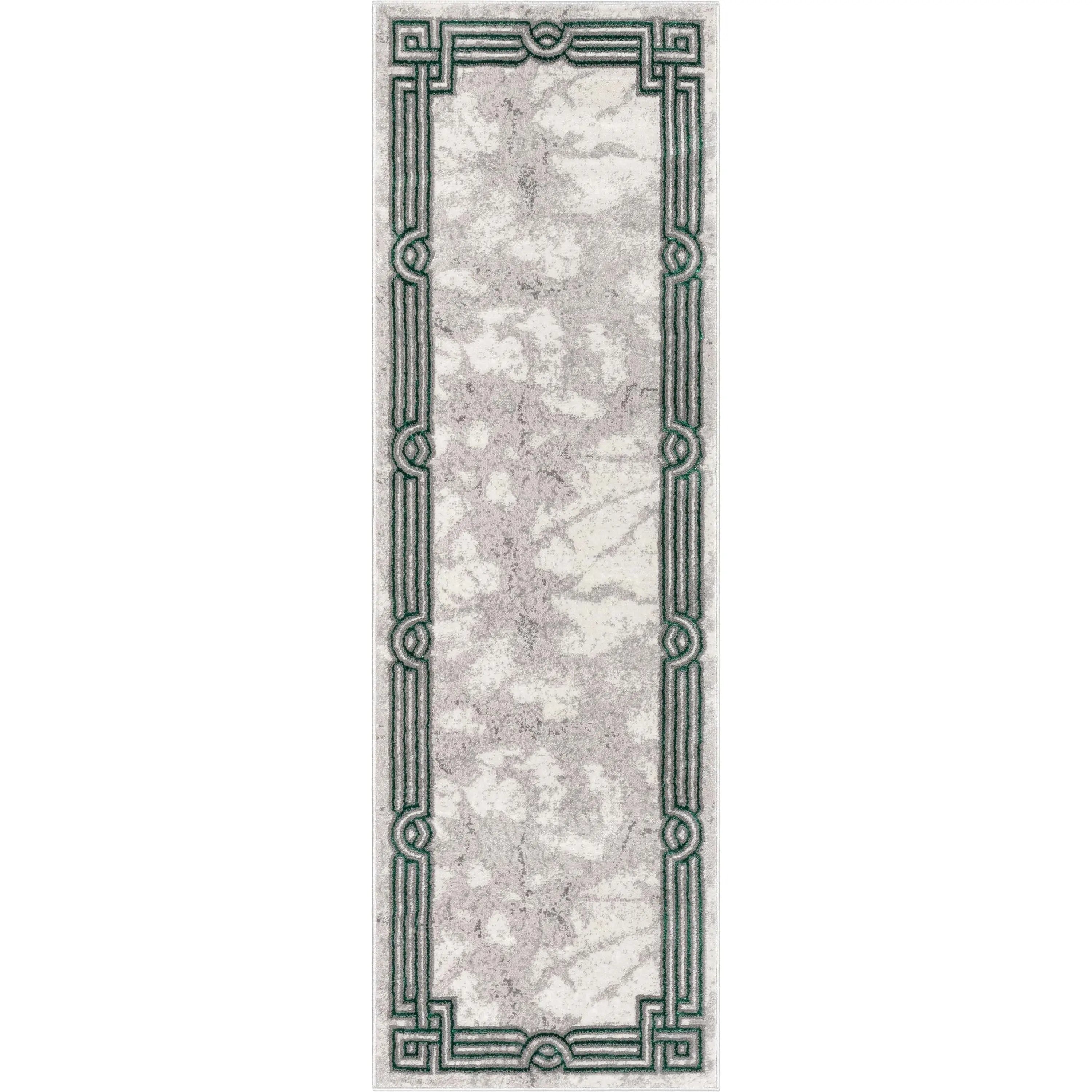 Huntington Retro Marble Border Glam Rug、mySite、gigharbornorthrealestate