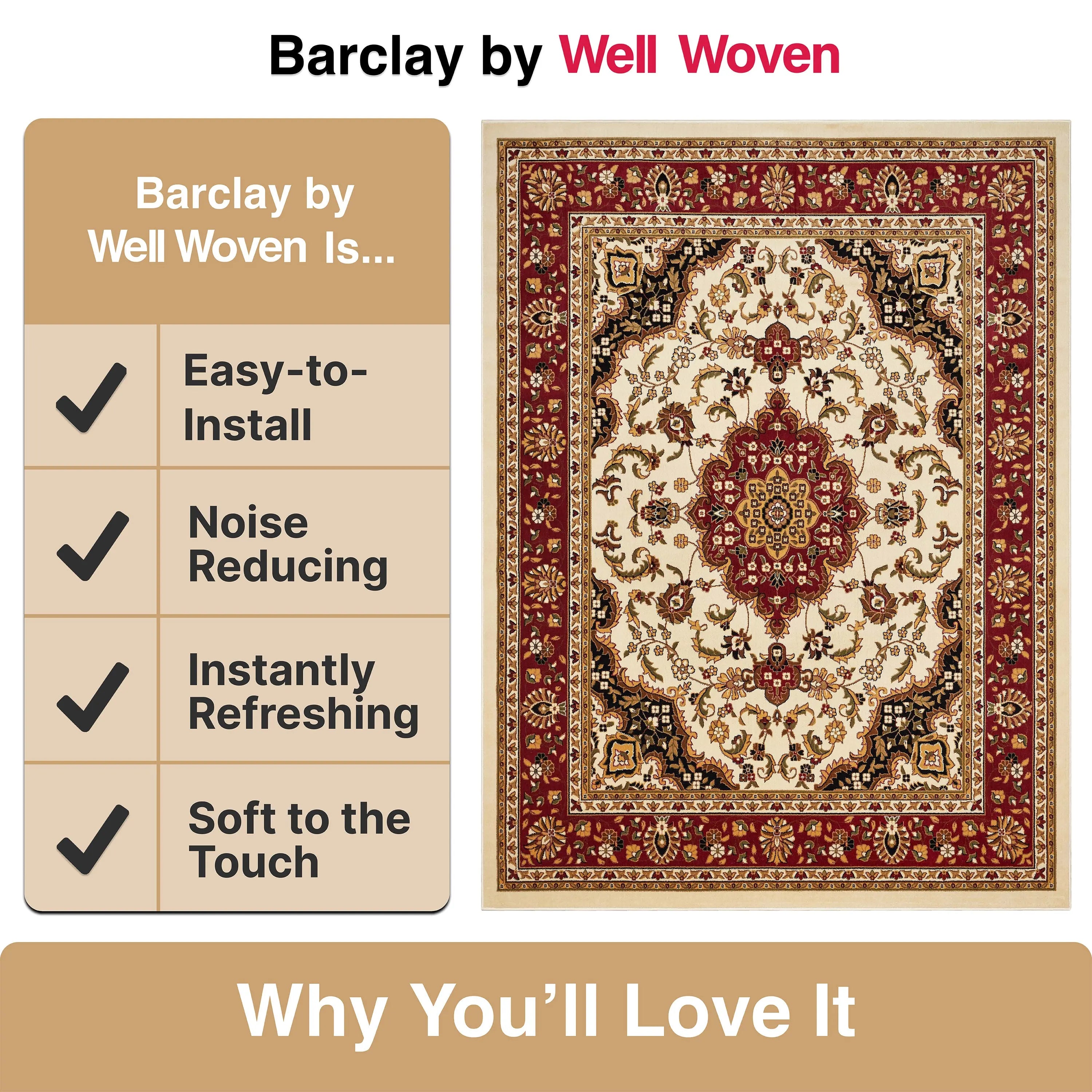 Medallion Kashan Ivory Traditional Rug、mySite、gigharbornorthrealestate