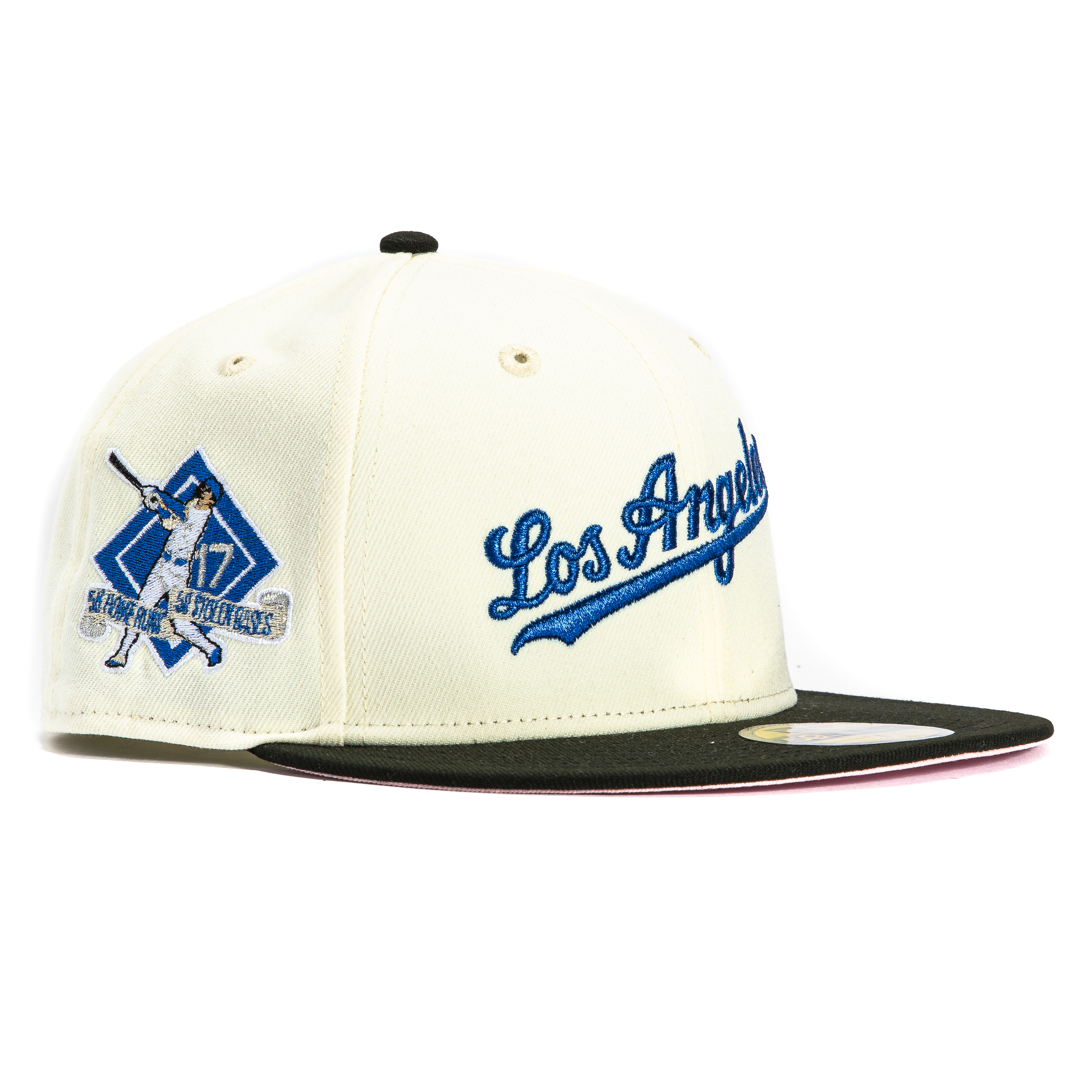 New Era 59Fifty Los Angeles Dodgers Shohei Ohtani 17 50/50 Patch Script Hat - White, Black, Royal、mySite、vikingsvslions