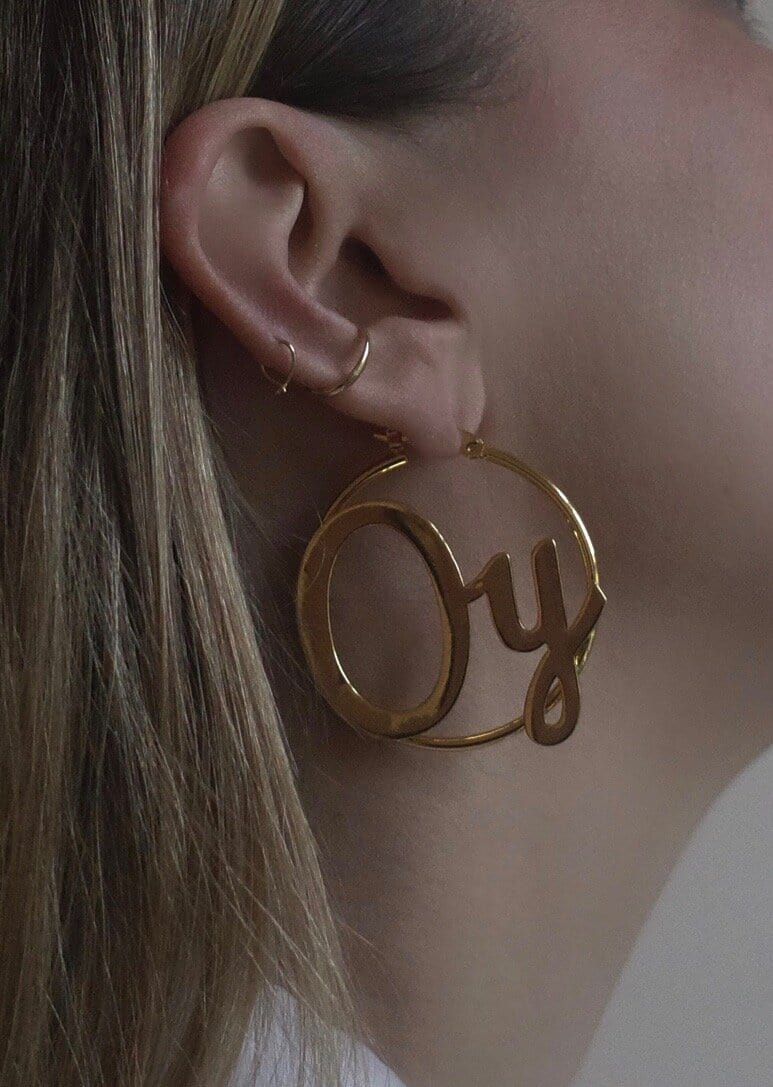 Oy Vey Hoop Earrings、mySite、topwebapps