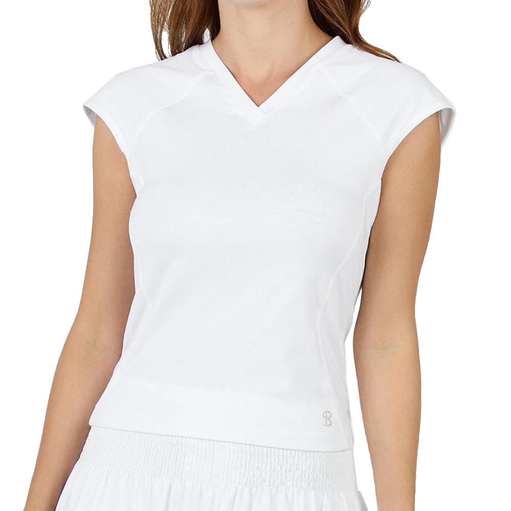 Sofibella Women's Bliss Tie-Back Short Sleeve - White、mySite、neckold
