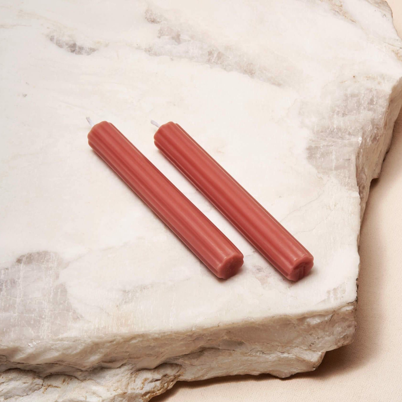 Shabbat Candles by Via Maris - Clay (Set of Two)、mySite、topwebapps