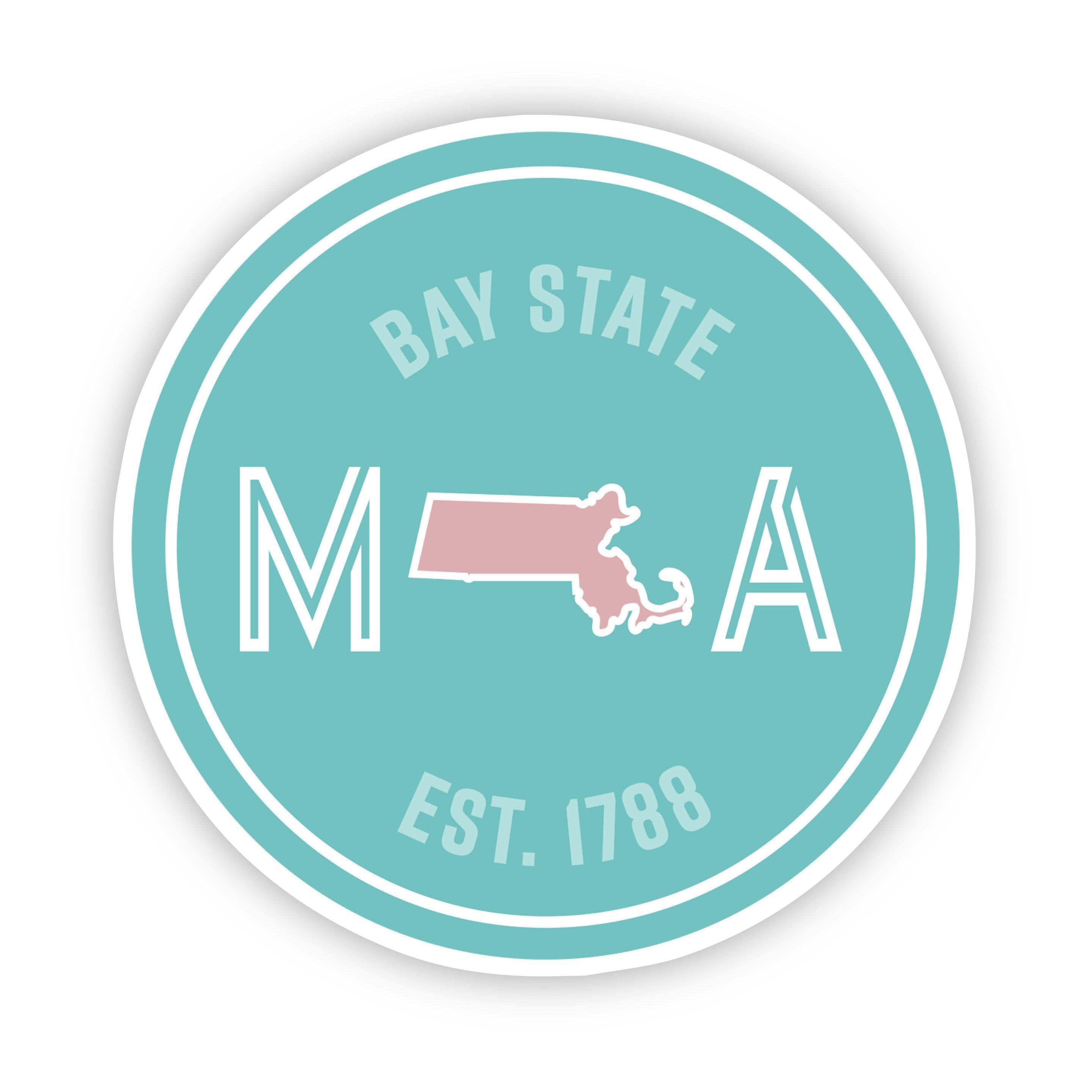  Bay State Massachusetts Sticker、mySite、elrpsem3k