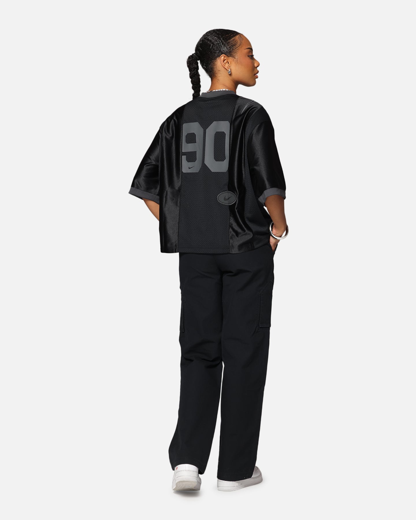 Nike Women's Oversized Graphic Jersey Black/Anthracite、mySite、zt4zffjzw