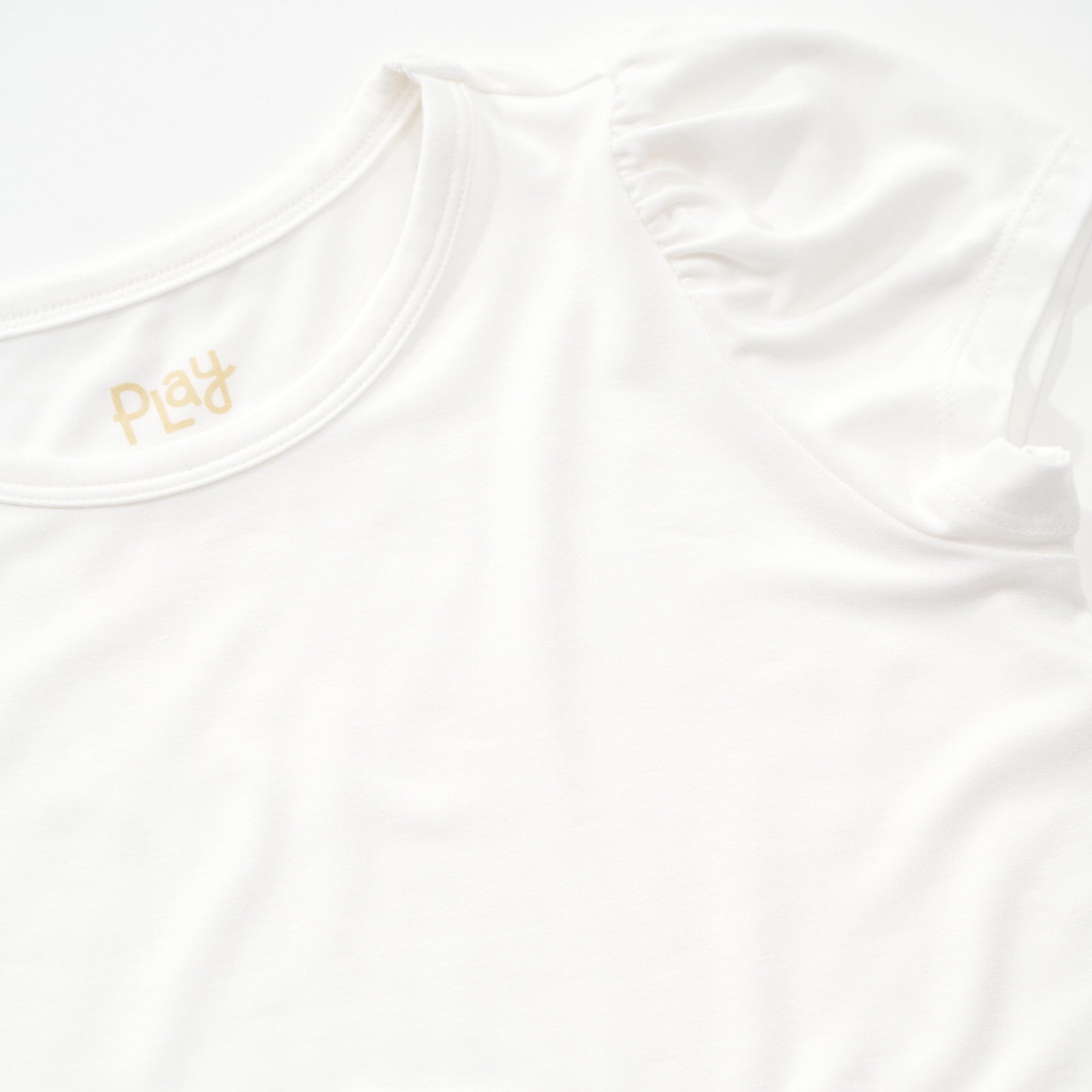  Soft White Puff Sleeve Tee、mySite、layawaytickets