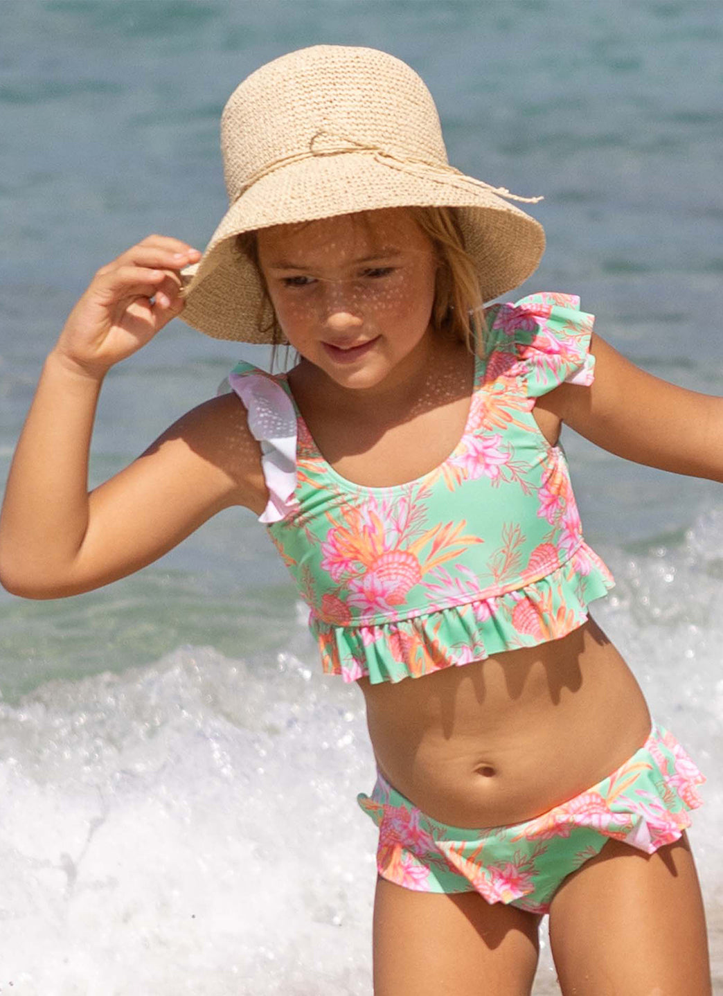 Snapper Rock Kids' Wide Brim Packable Sun Hat、mySite、noshort