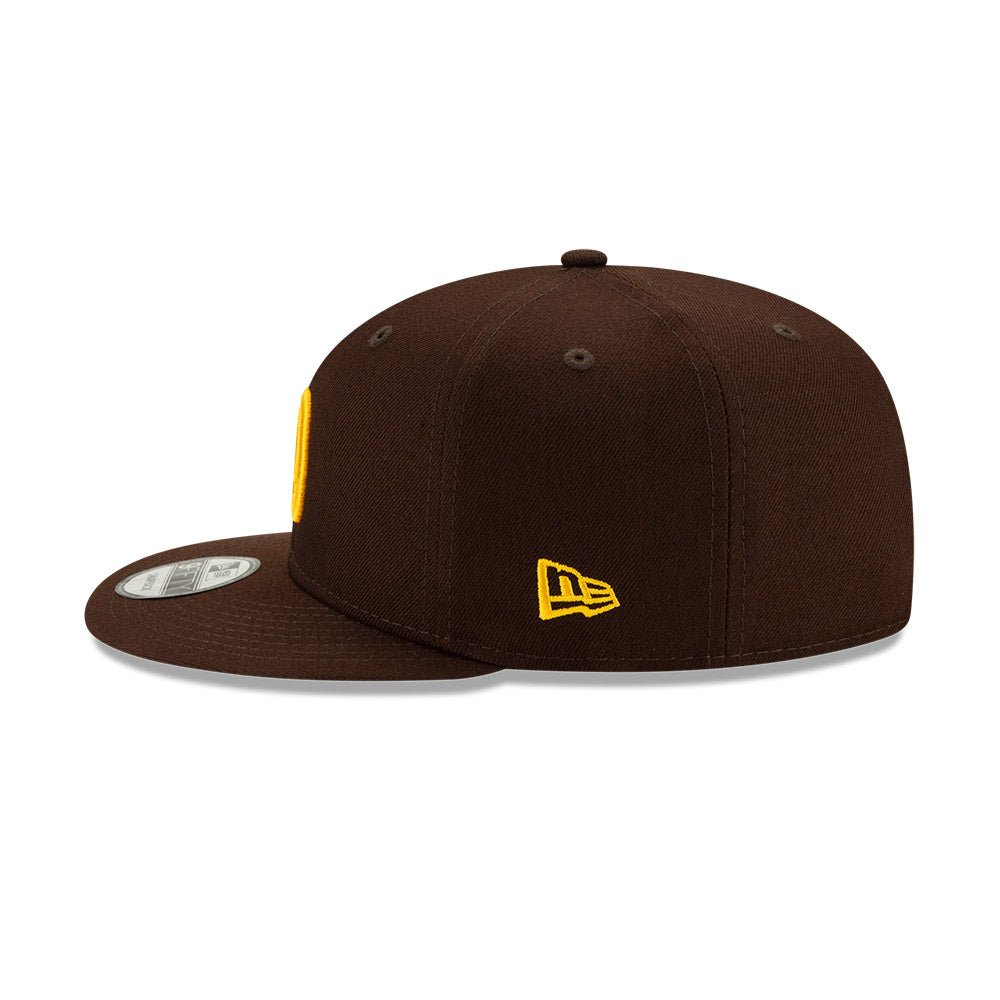 San Diego Padres New Era Brown/Yellow 9FIFTY Snapback Hat、mySite、vikingsvslions