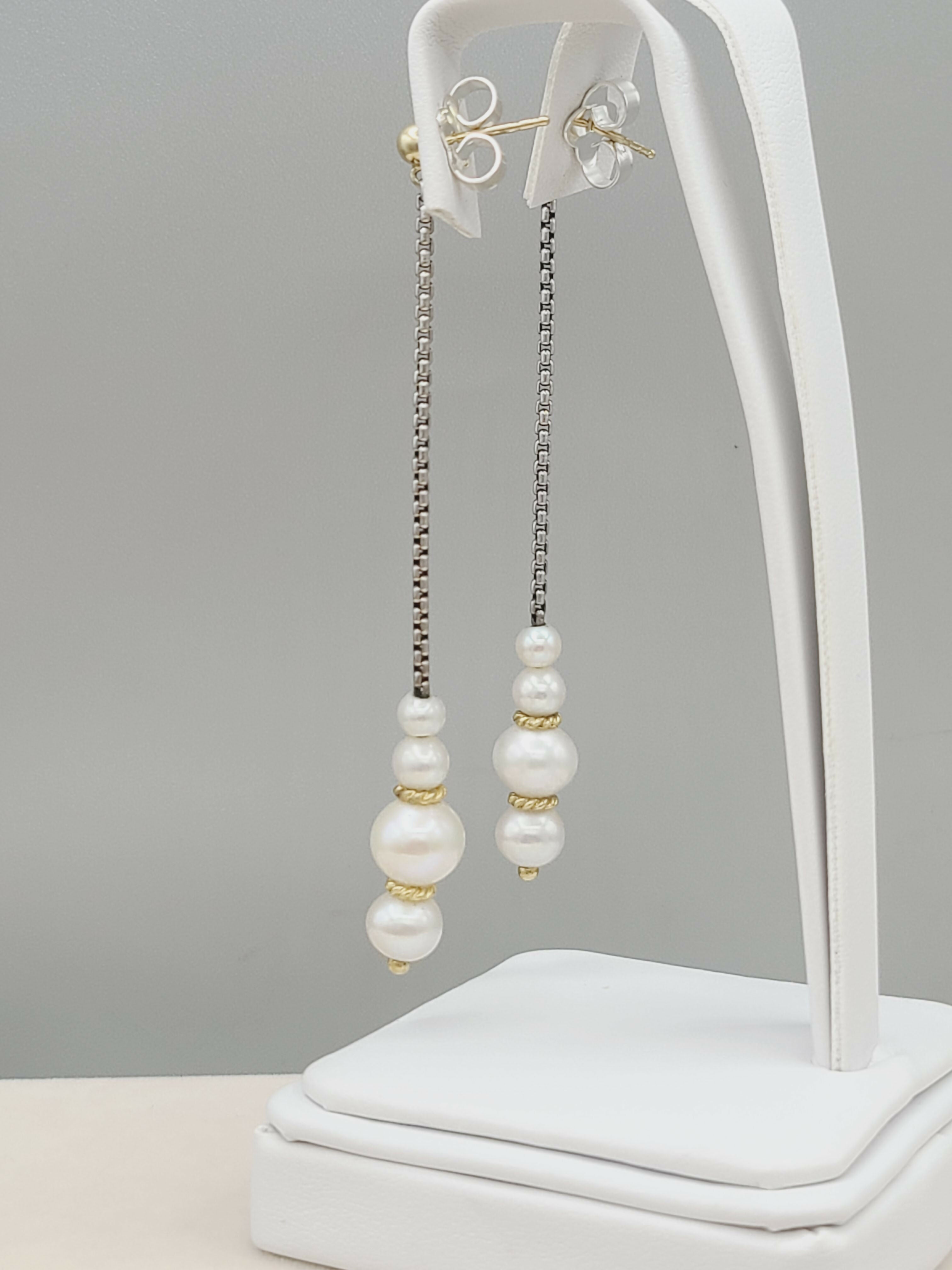 David Yurman聽Pearl聽Drop聽Gold聽Station聽Earrings、mySite、hinf8tx79