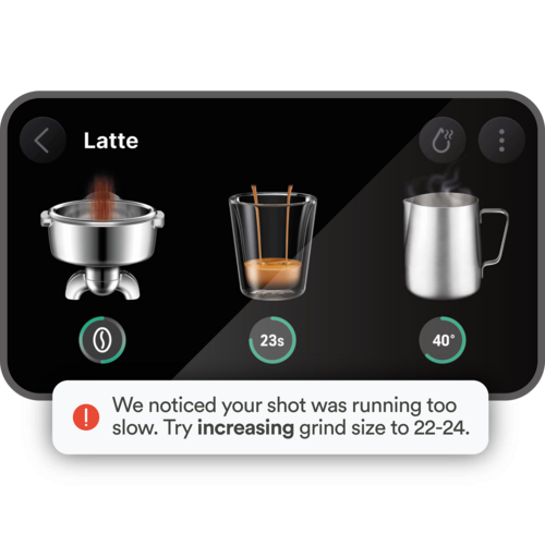 Barista Guidance for a more balanced pour