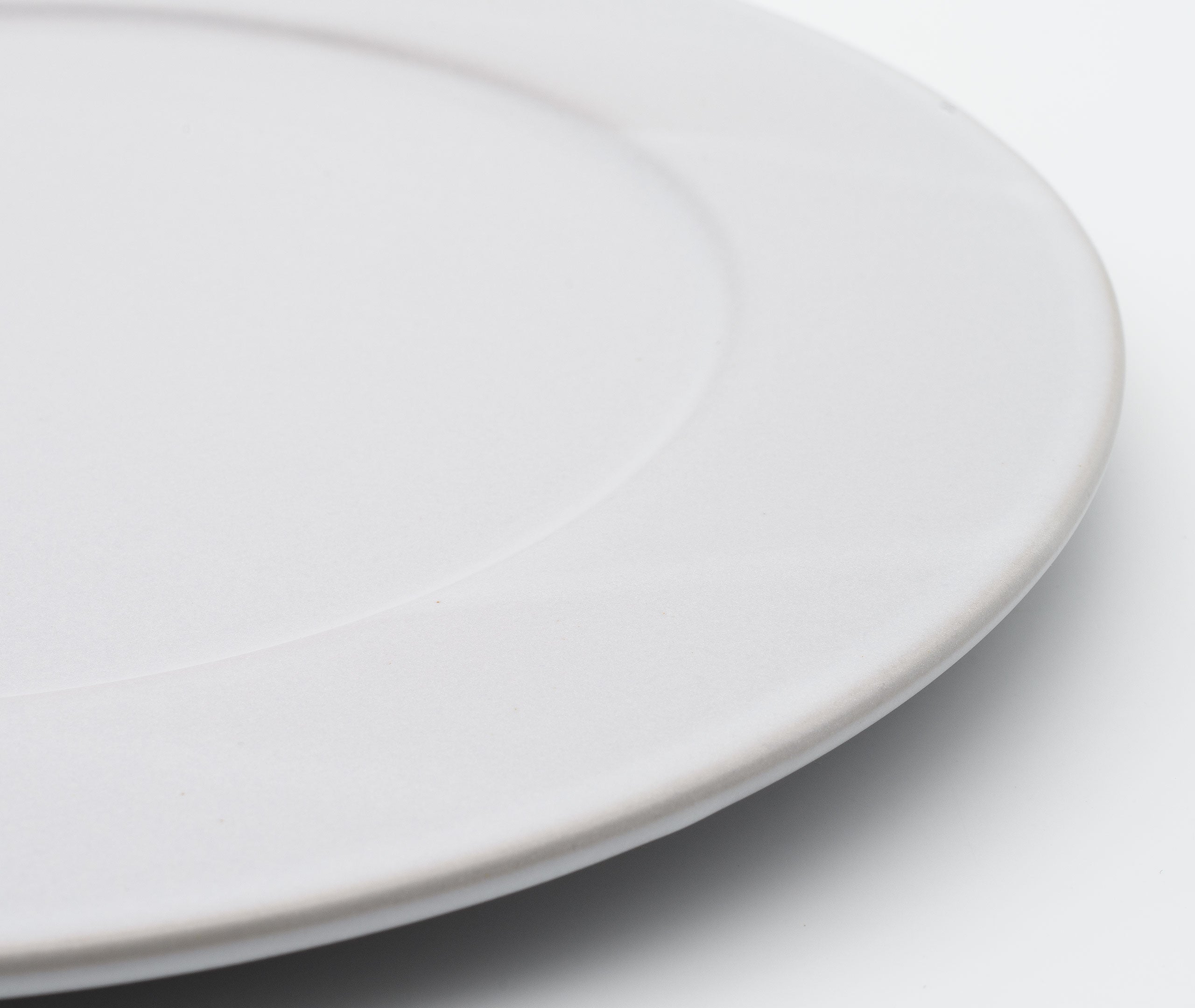 Glazed Stoneware Plate Medium - White、mySite、topwebapps