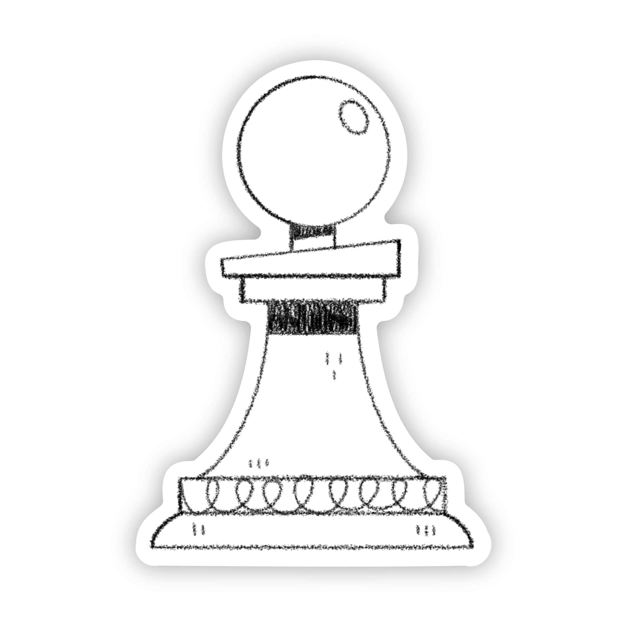  Pawn sticker (white)、mySite、ghnorth