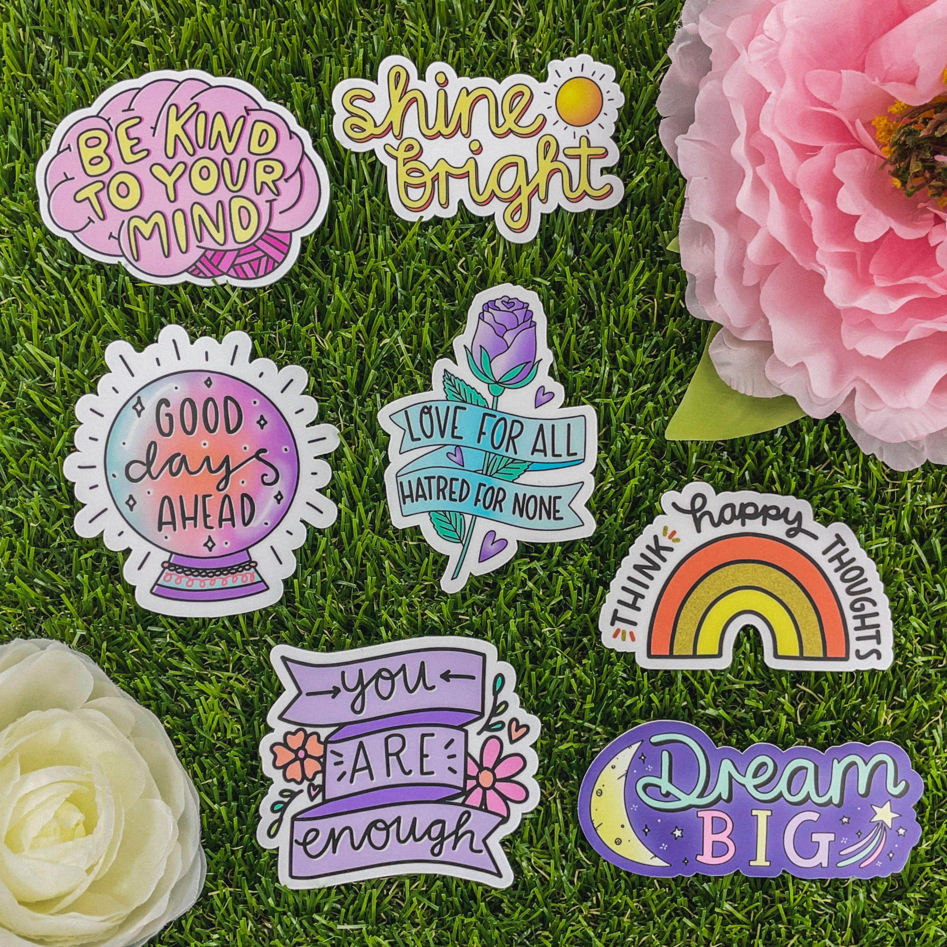  Positivity Sticker 7 Pack - Shine Bright、mySite、elrpsem3k