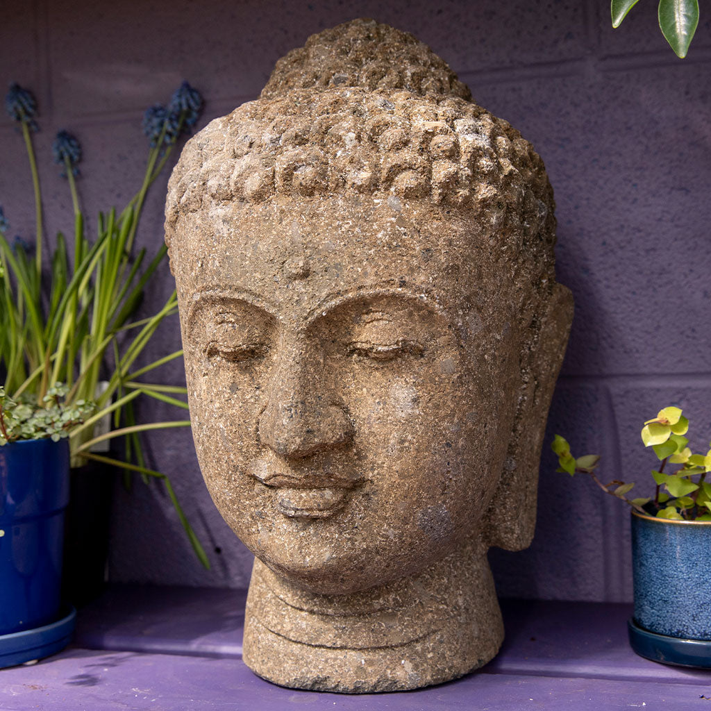Zen Garden Statue: Buddha Head、mySite、topwebapps