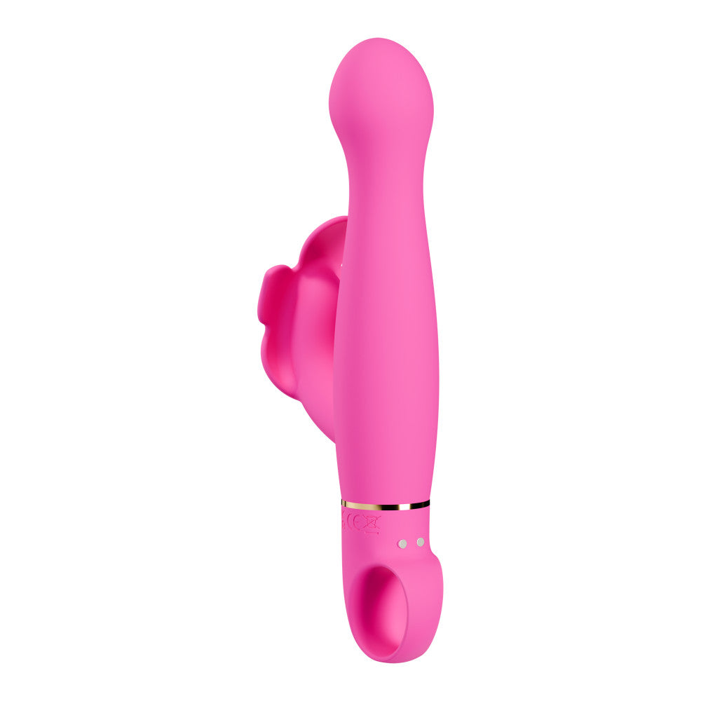 Aria by Blush® | Naughty AF 8 Inch Clitoral G-Spot Dual Stimulation Rechargeable Silicone Vibrator – In Pink、mySite、bottomscart