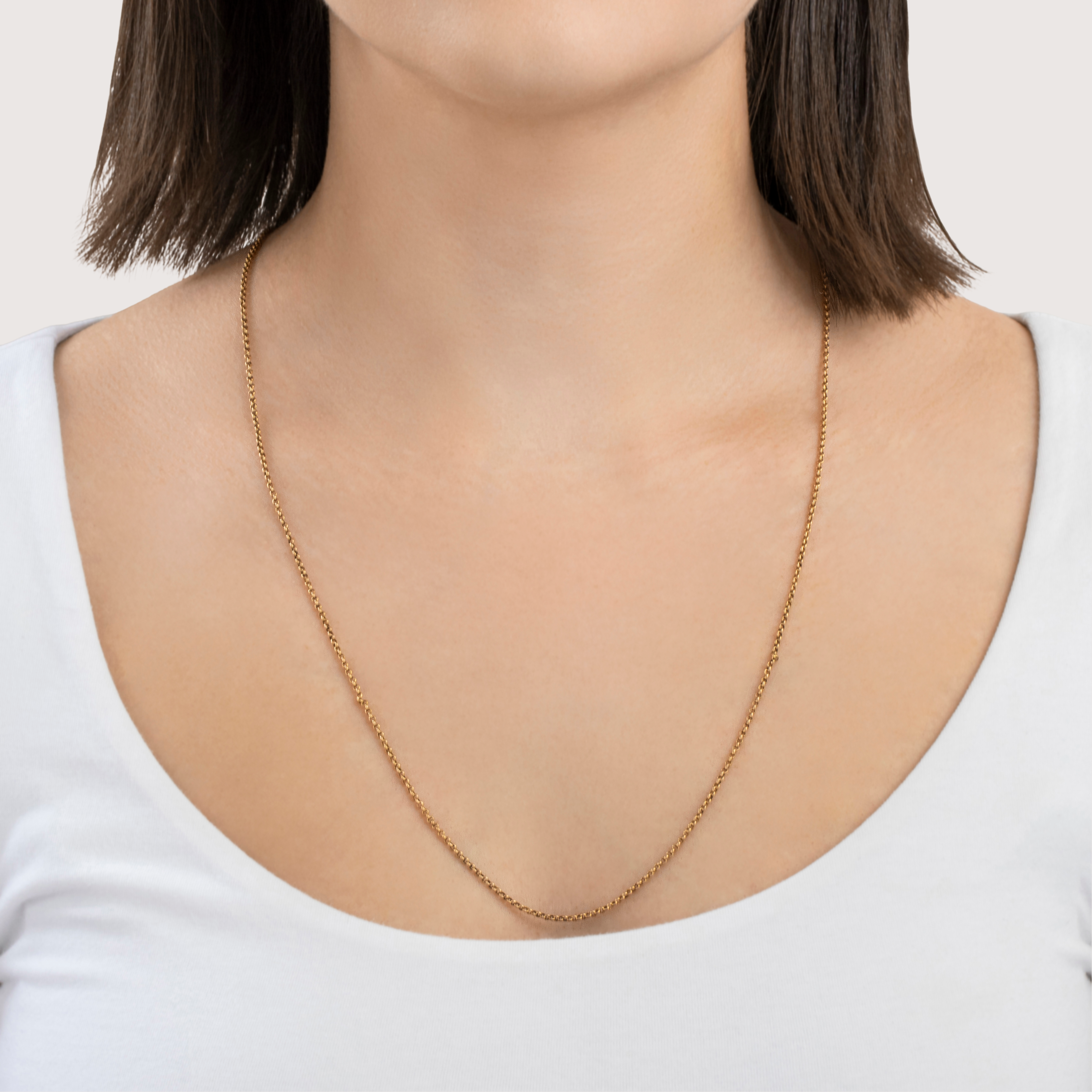 Antique French 18k Yellow Gold Enamel Lovely Floral Clasp Necklace 28、mySite、hinf8tx79