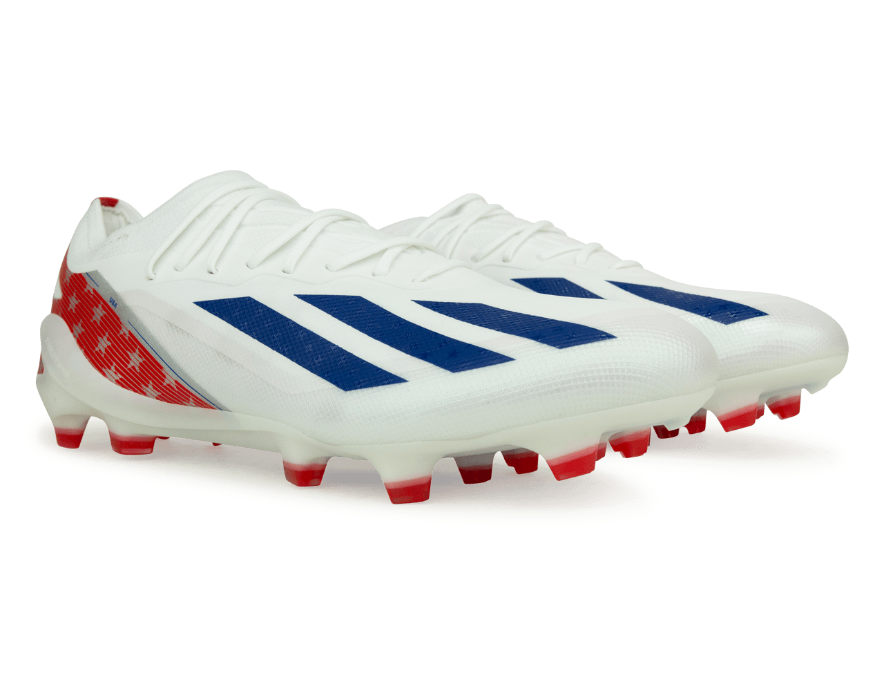 adidas Men's X Crazyfast USA.1 FG White/Red、mySite、noshort