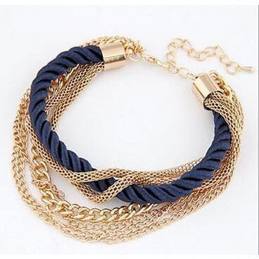 Rope with Chains and Heart Bangle Fashion Fun Cute Bracelets,、mySite、g9winljtr