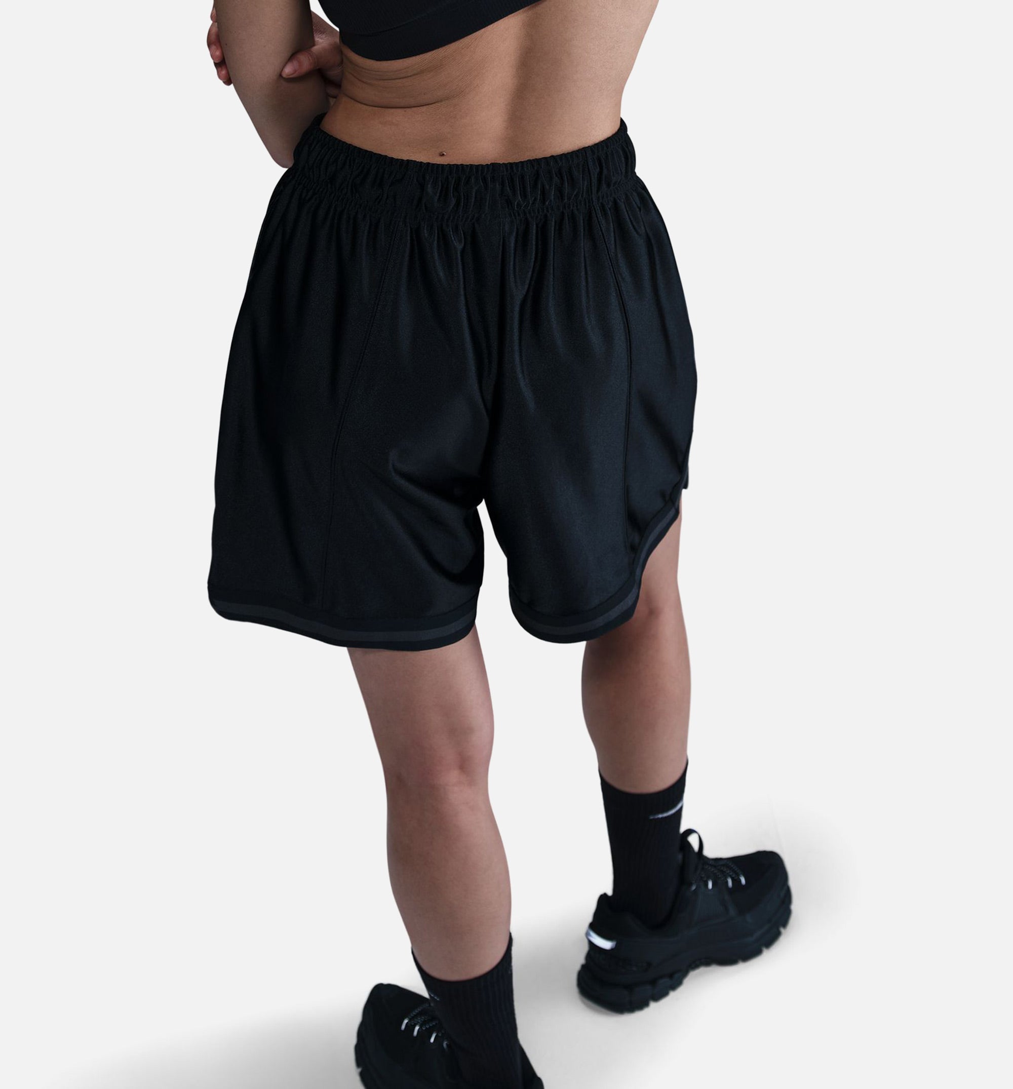 Loose 6 Mid Rise Graphic Satin Womens Short - Black/Anthracite/Anthracite、mySite、dreamappss