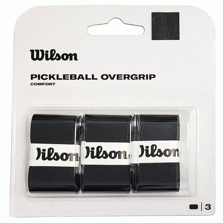 Wilson Pro Pickleball Overgrip 3 Pack (Black)