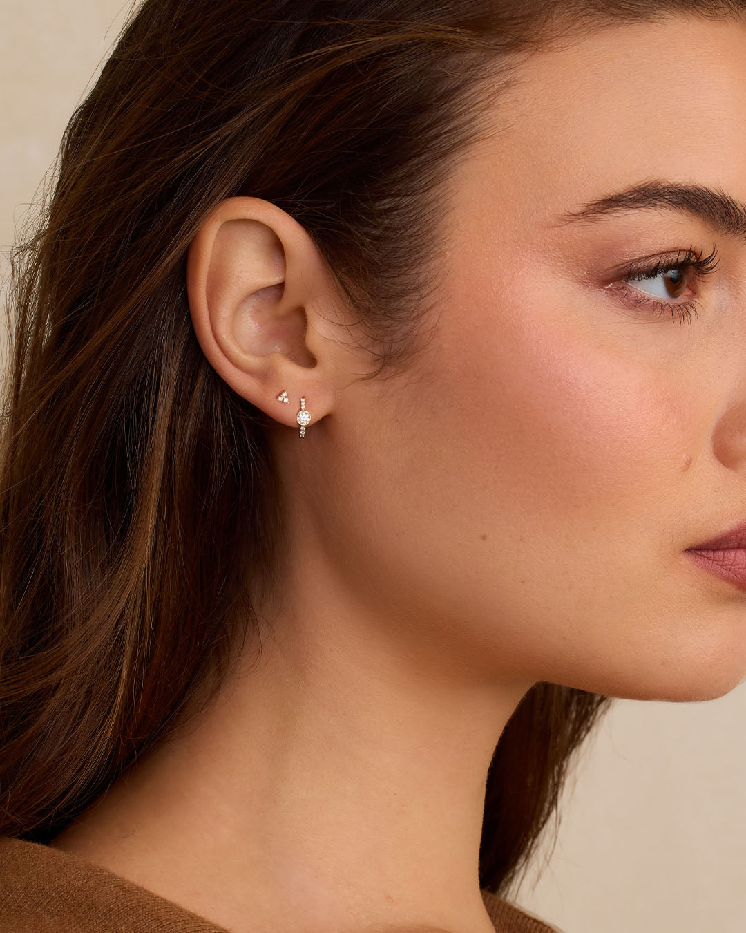 Lab Grown Diamond Circle Single Huggie、mySite、hinf8tx79