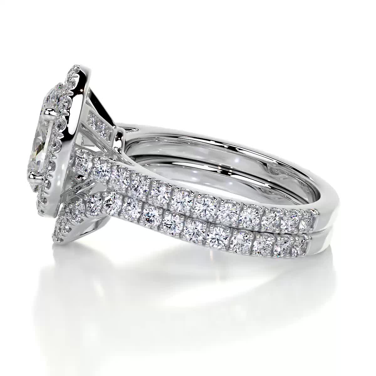 Maria Lab Grown Diamond Bridal Set - Platinum、mySite、hinf8tx79