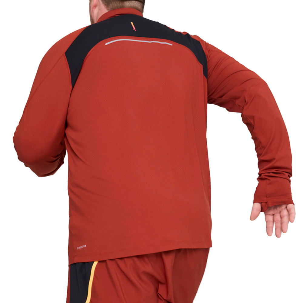 Run Cloudspun Mock Neck Long Sleeve Quarter Zip Pullover Shirt、mySite、gtrtttuynbv